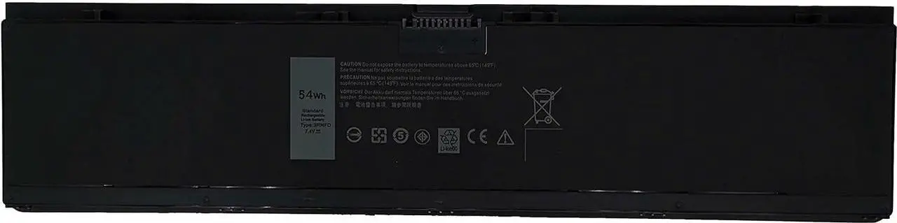 Alt view image 5 of 6 - Fully. 3RNFD Replacement Battery Compatible with Dell Latitude E7440 E7420 E7450 Ultrabook Series 451-BBFV 909H5 PFXCR T19VW 34GKR Laptop - 7.4V 54Wh