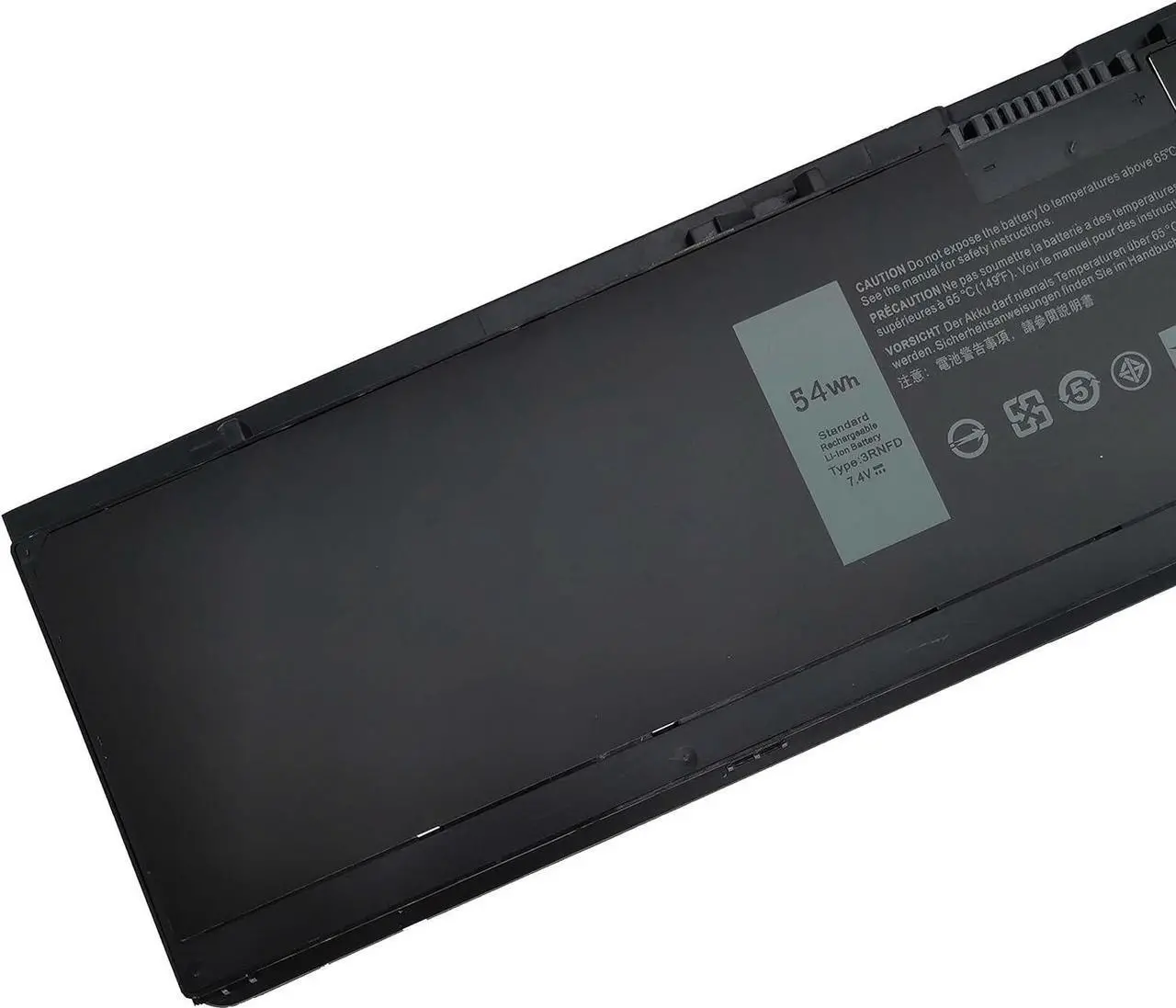 Alt view image 2 of 6 - Fully. 3RNFD Replacement Battery Compatible with Dell Latitude E7440 E7420 E7450 Ultrabook Series 451-BBFV 909H5 PFXCR T19VW 34GKR Laptop - 7.4V 54Wh