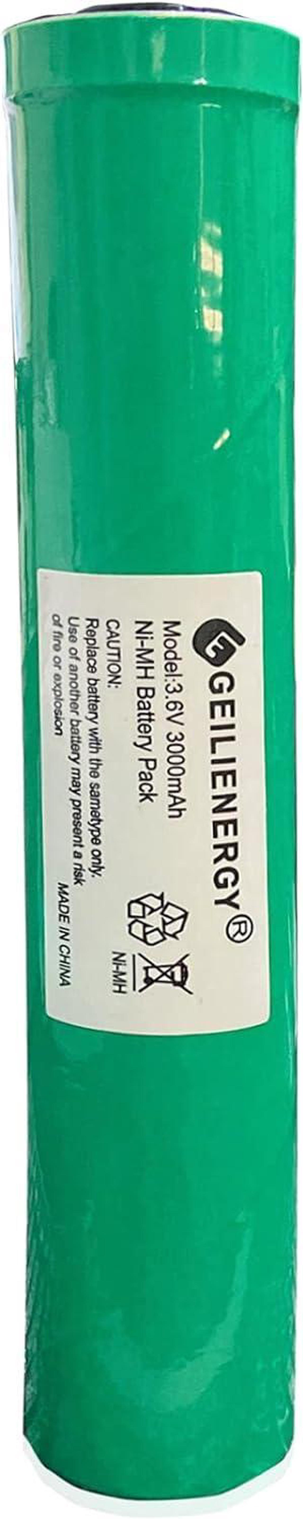 Alt view image 4 of 6 - GLEPOWEER 3.6V 3000mAh Ni-MH Battery (4PACK) Compatible with Streamlight Stinger 75375 75175 LED HP, XT,DS,PolyStinger, Pelican M9, FL126 Flashlight