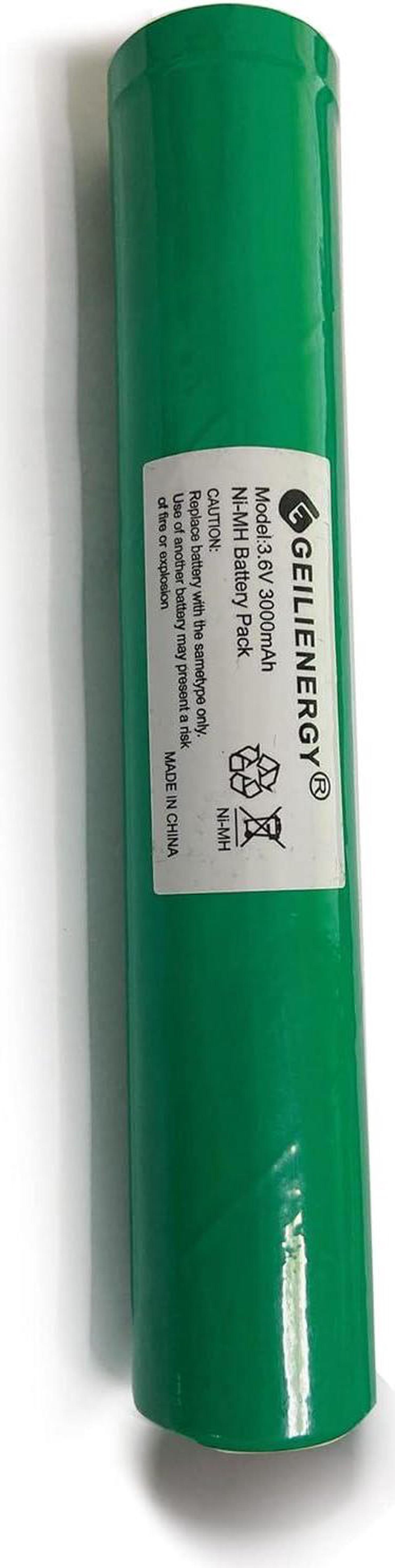 Alt view image 5 of 6 - GLEPOWEER 3.6V 3000mAh Ni-MH Battery (4PACK) Compatible with Streamlight Stinger 75375 75175 LED HP, XT,DS,PolyStinger, Pelican M9, FL126 Flashlight