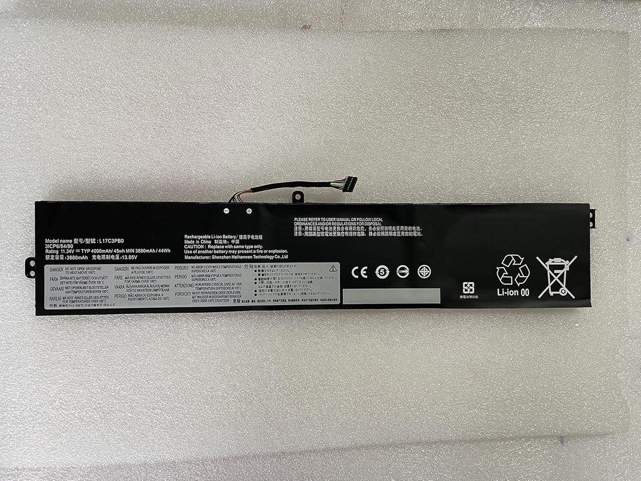 Alt view image 3 of 5 - Powerforlaptop L17C3PB0 5B10Q71251 5B10Q71252 5B10Q71254 Laptop/Notebook Replacement Battery Compatible with Lenovo IdeaPad 330-17ICH 330-15ICH Series L17M3PB1 L17D3PB0 5B10W67404 5B10W67266