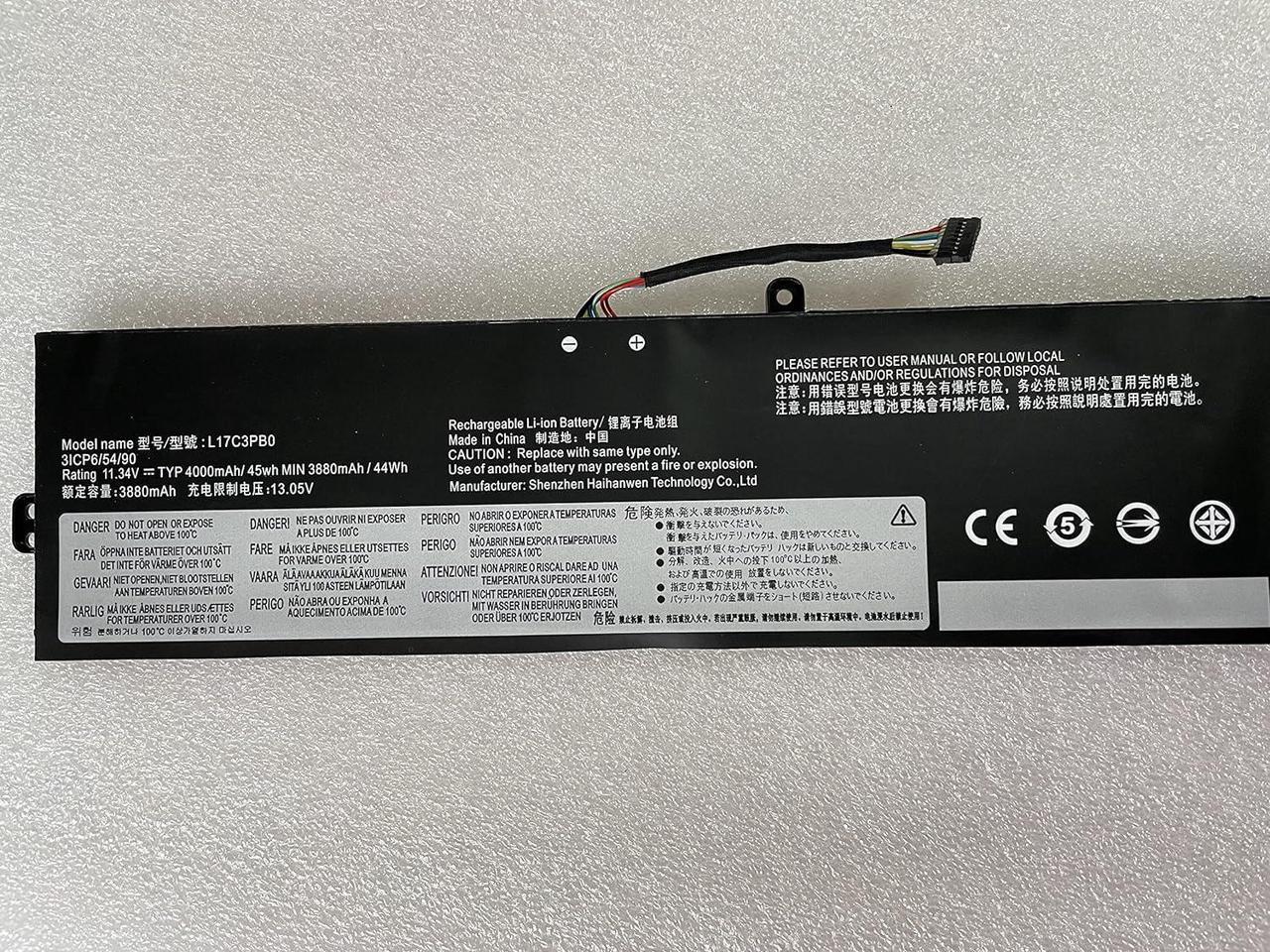 Alt view image 4 of 5 - Powerforlaptop L17C3PB0 5B10Q71251 5B10Q71252 5B10Q71254 Laptop/Notebook Replacement Battery Compatible with Lenovo IdeaPad 330-17ICH 330-15ICH Series L17M3PB1 L17D3PB0 5B10W67404 5B10W67266