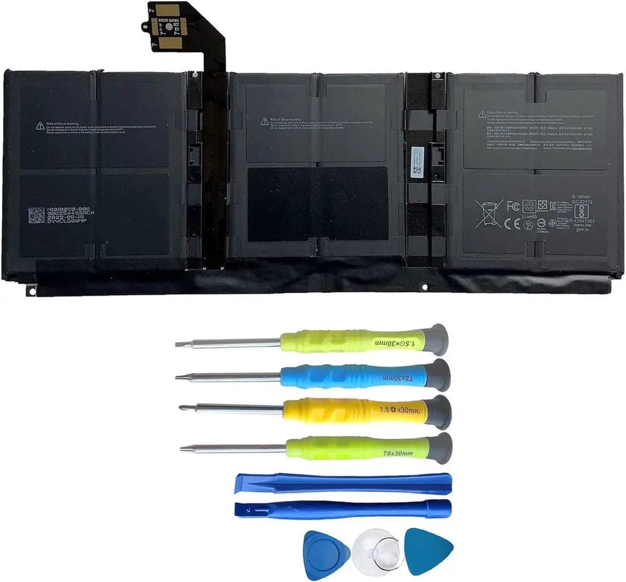 Main image of TsuLin G3HTA052H DYNT02 Laptop Battery for Microsoft Surface Laptop 3 1867 1868 1872 13.5" G3HTA053H G3HTA057H G3HTA058H with Tools 7.58V 45.8Wh 6041mAh