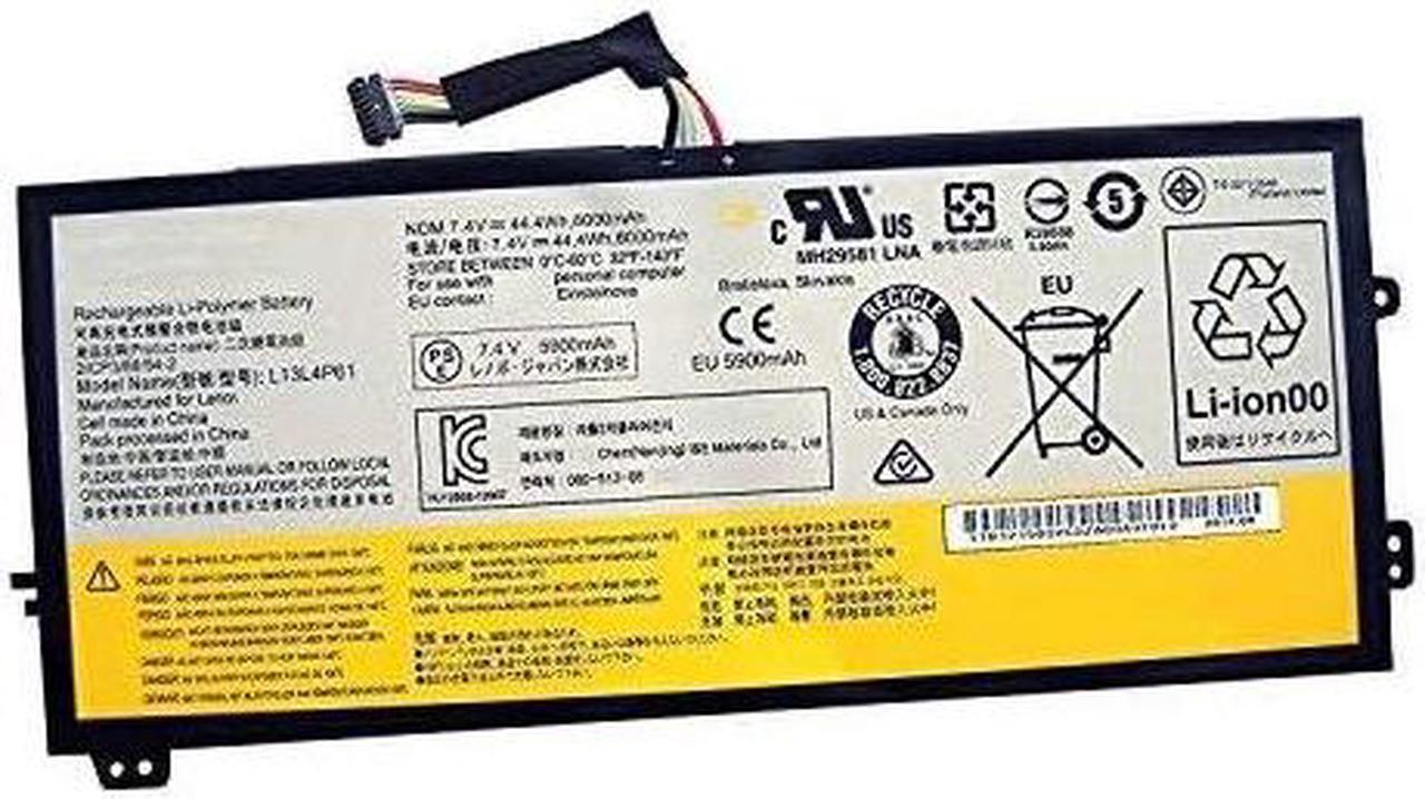 Main image of New 7.4V 44.4Wh 6000mAh L13L4P61 L13M4P61 Battery Compatible with Lenovo ThinkPad Edge 15 80H1 15.6" Laptop