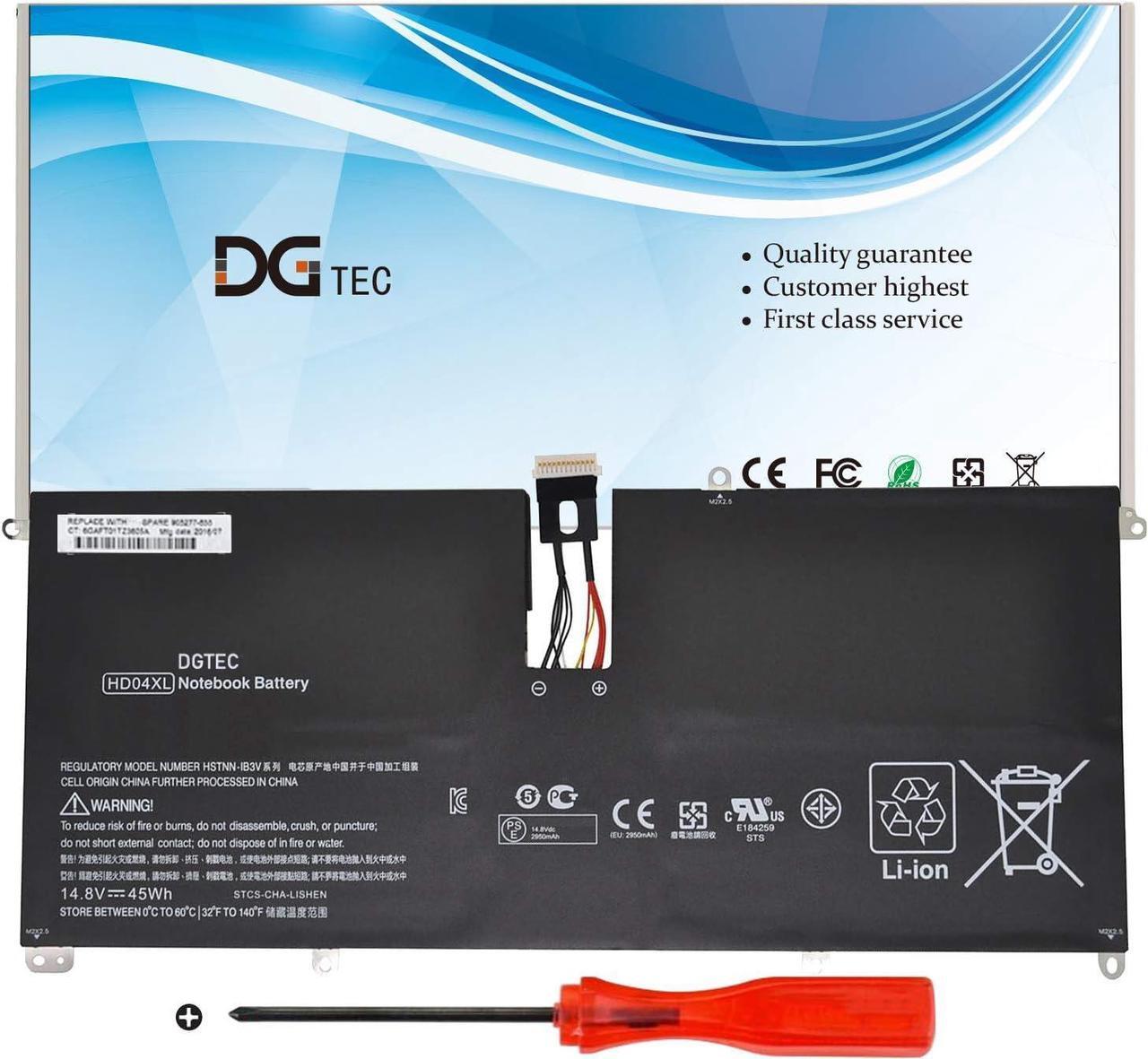Main image of DGTEC New HD04XL Laptop Battery Replacement for Hp Envy Spectre XT 13-2000eg XT 13-2021tu XT 13-2120tu TPN-C104 HSTNN-IB3V 685989-001 685866-1b1 685866-1b (14.8V 45Wh)