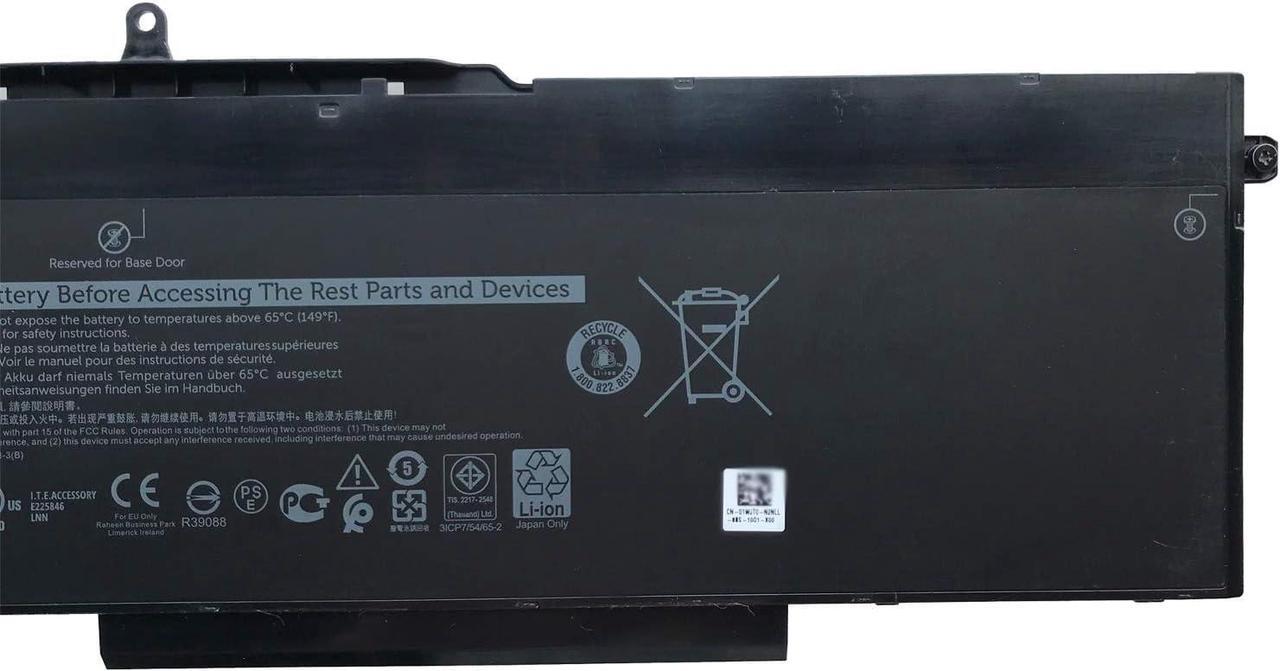 Alt view image 3 of 5 - OUWEE 1FXDH Laptop Battery Compatible with Dell Latitude 15 5501 5511 Precision 3541 3551 Series Notebook 01WJT0 1WJT0 11.4V 97Wh 8071mAh 6-Cell