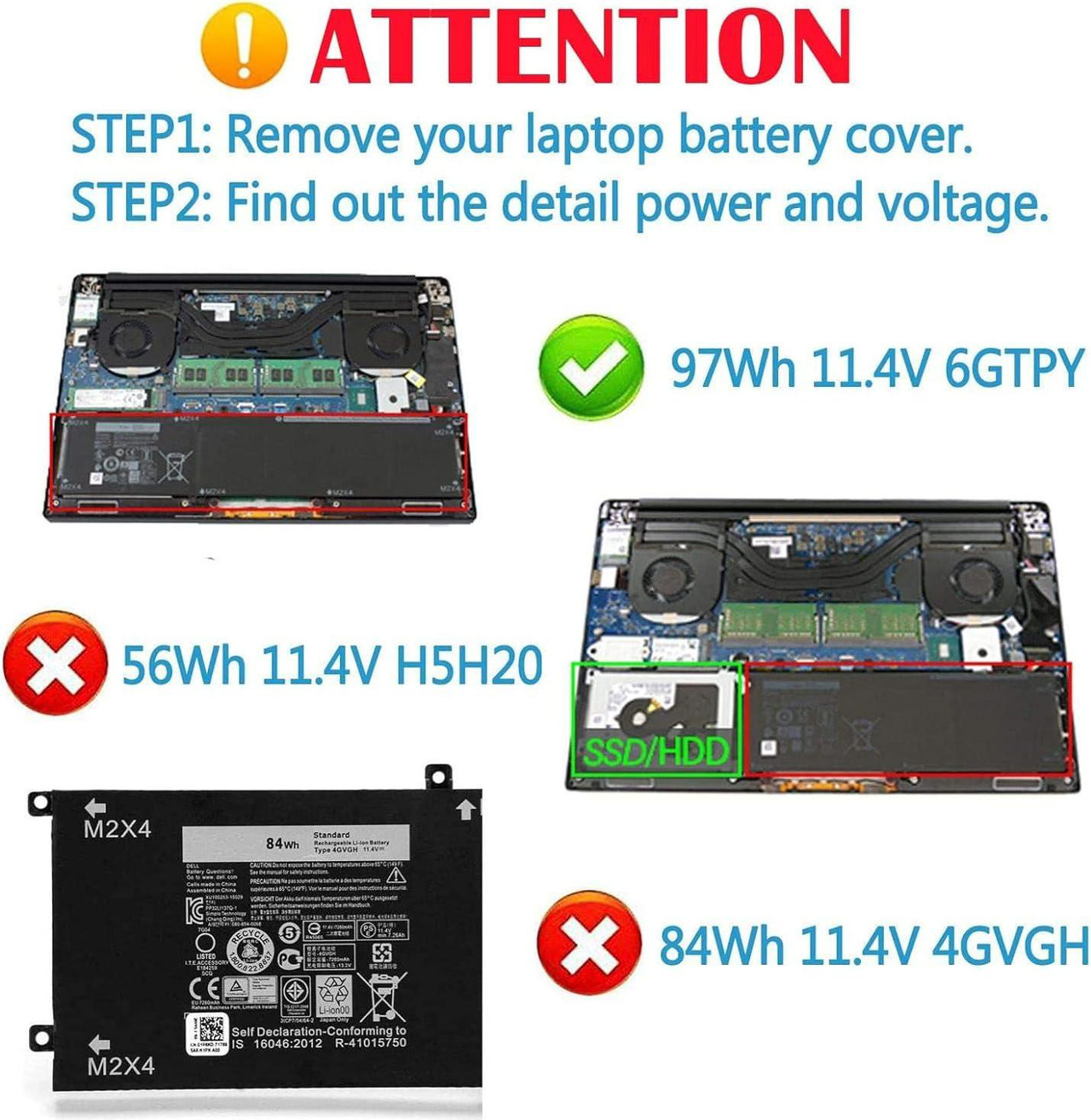 Jack Alimentazione DC Per Dell XPS 15 9570 (modello P56F002) - Porta Ricarica Cavo AC, Ricambio