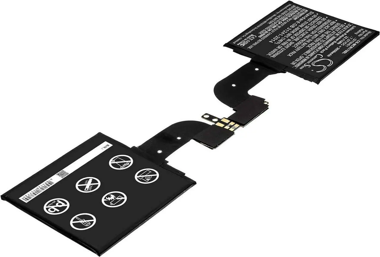 Alt view image 2 of 7 - Battery Replacement for Tablet Microsoft Surface Book 2 1793 Surface Book 2 1793 15 Part Number DYNH01 3000mAh / 22.71Wh 7.57v Lithium-Polymer Black LIONX
