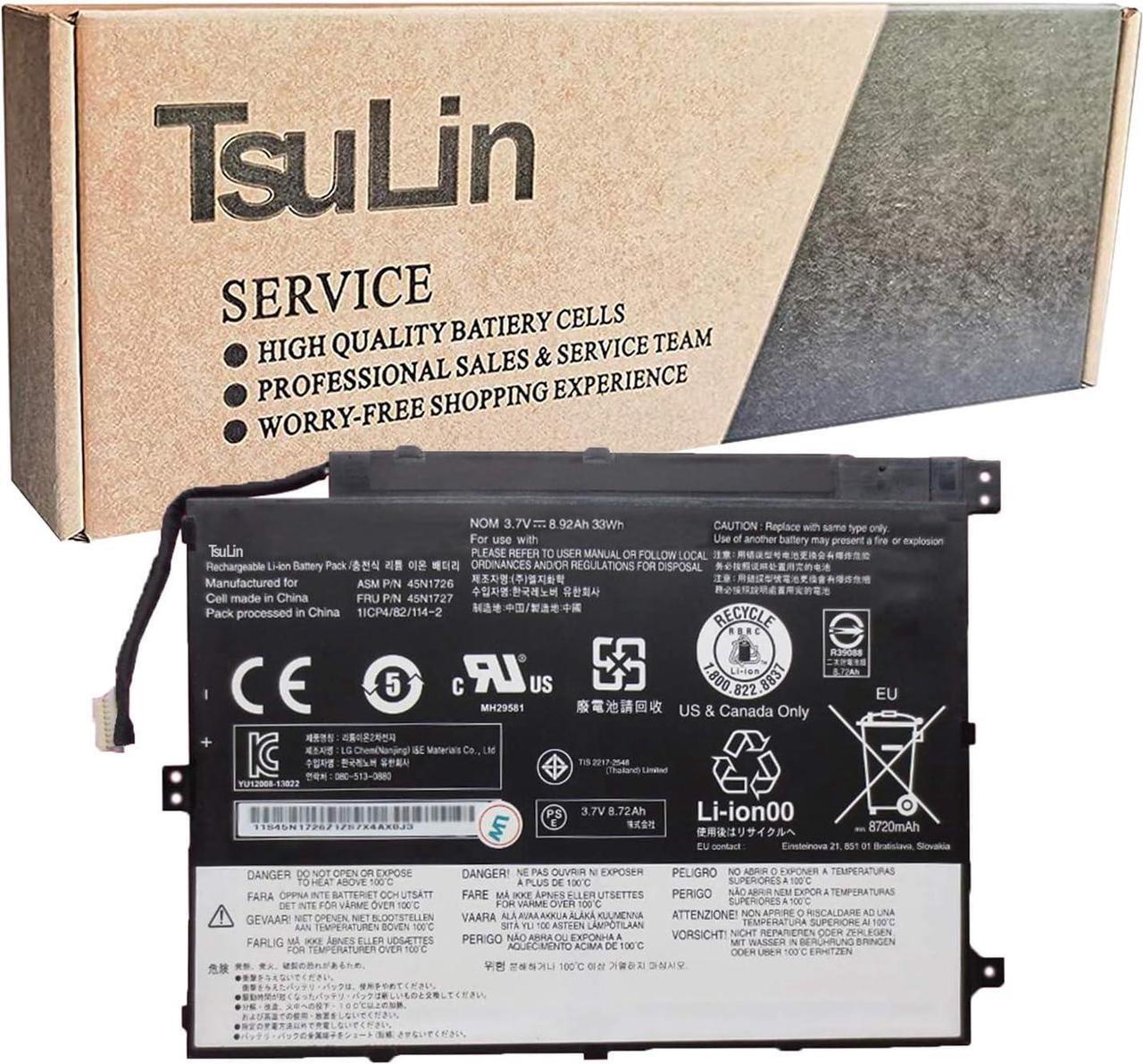 Main image of TsuLin 45N1726 Laptop Battery Compatible with Lenovo ThinkPad Tablet 10 Series Notebook 45N1727 45N1733 45N1729 45N1732 45N1728 45N4725 3.7V 33Wh 8920mAh