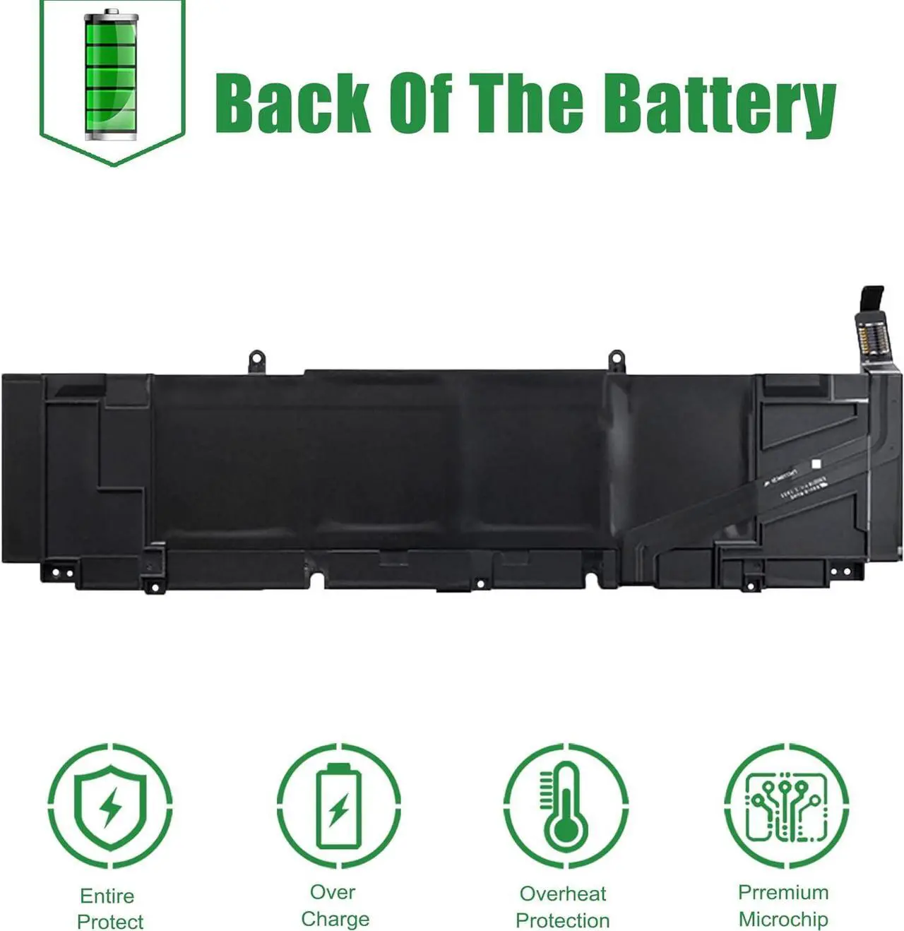 Alt view image 5 of 5 - JIAZIJIA XG4K6 01RR3 F8CPG Laptop Battery Replacement for XPS 9700 9710 9720 Precision 5750 5760 5770 Series Notebook 001RR3 0F8CPG 11.4V 97Wh