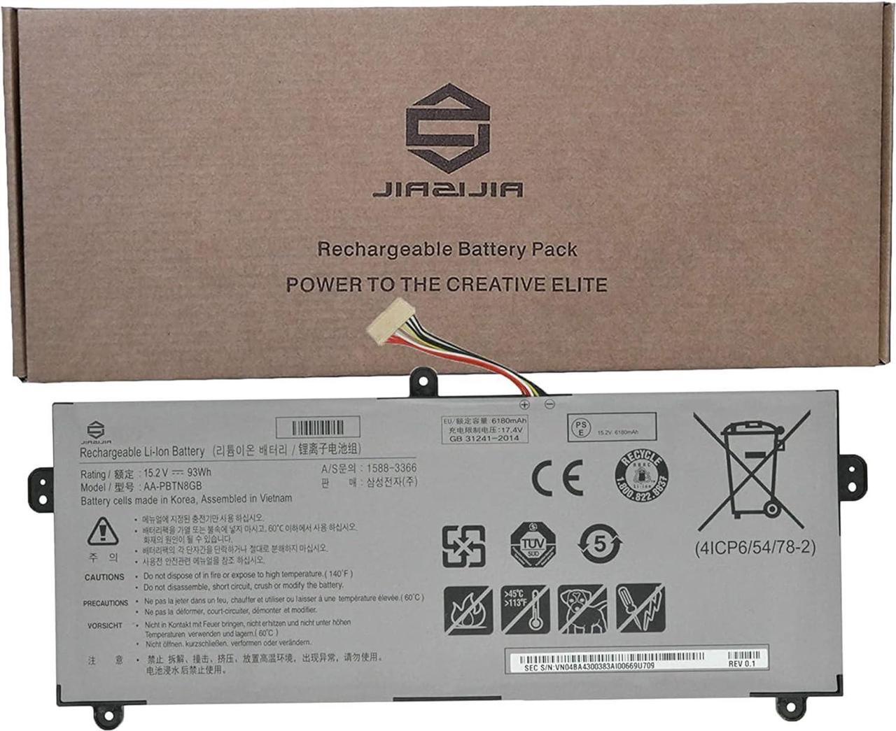 Main image of JIAZIJIA AA-PBTN8GB Laptop Battery Replacement for Samsung AA-PBTN8GB Series Notebook White 15.2V 93Wh 6180mAh