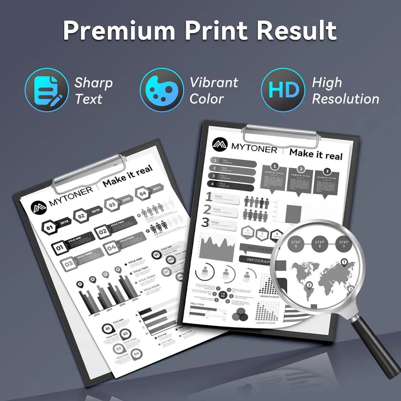 Alt view image 6 of 7 - MYTONER TN-770 TN770 Super High Yield Black Toner Cartridge Remanufactured Replacement for Brother TN 770 TN770 Toner for Brother Printer HL-L2370DW L2370DWXL MFC-L2750DW L2750DWXL 4,500 Page, 2-Pack