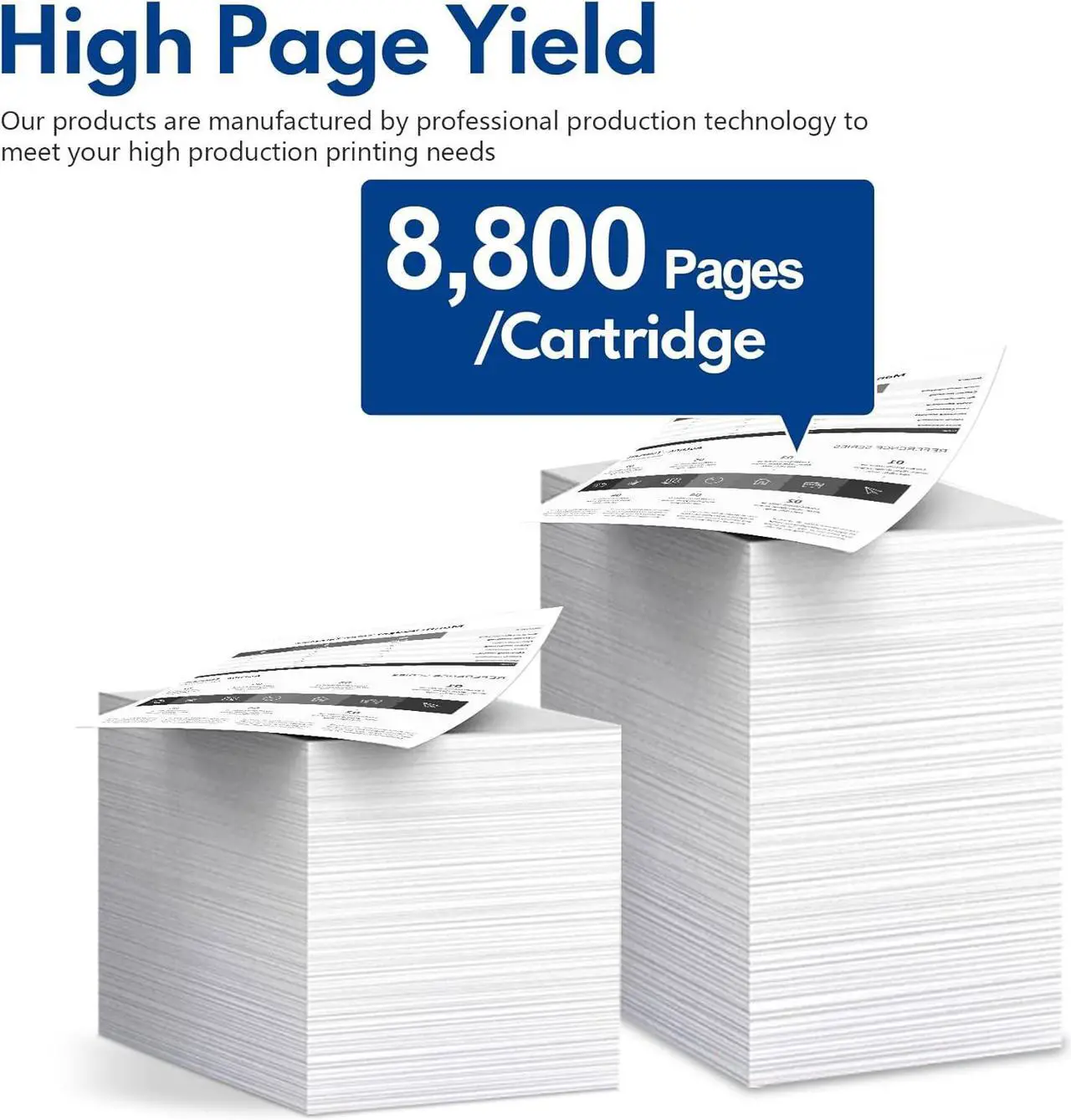 Alt view image 3 of 7 - TN850 High Yield Toner Cartridge Replacement for Brother TN850 TN-850 TN820 TN-820 Work with MFC-L5700DW HL-L5200DW MFC-L5900DW HL-L6200DWT HL-L6200DW MFC-L6800DW DCP-L5500DN Printer (Black, 4-Pack)
