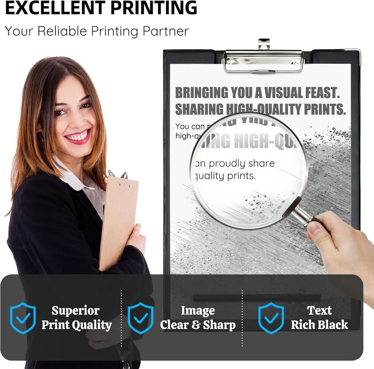 Alt view image 4 of 7 - Ennovor 204A Black Toner Cartridge (with Chip) Replacement for HP 204A CF510A Work with Color Pro MFP M180n M181fw M181fdw M180nw, Color Pro M154a M154nw Printers (2 Pack), Inches