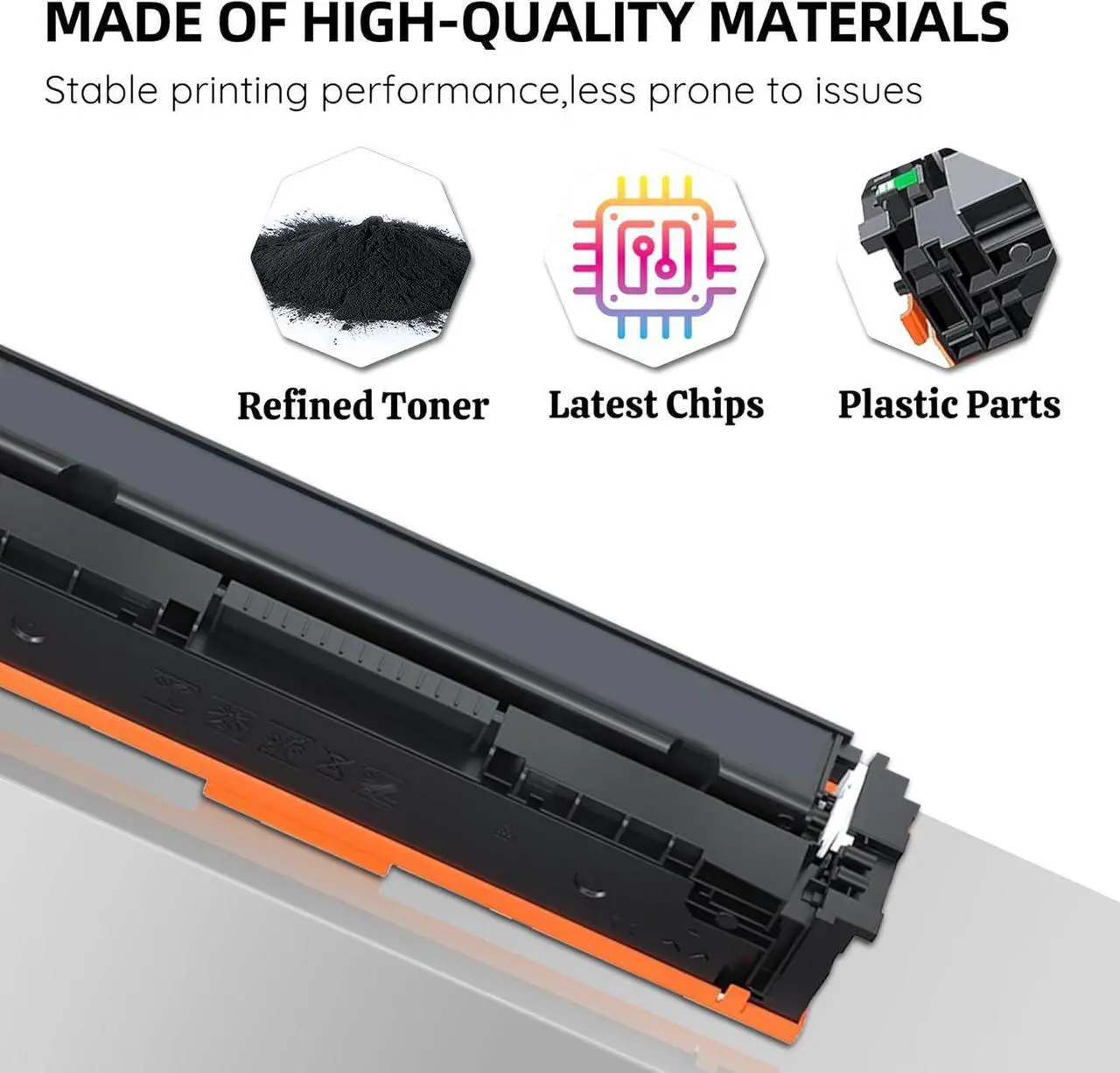 Alt view image 5 of 7 - Ennovor 204A Black Toner Cartridge (with Chip) Replacement for HP 204A CF510A Work with Color Pro MFP M180n M181fw M181fdw M180nw, Color Pro M154a M154nw Printers (2 Pack), Inches