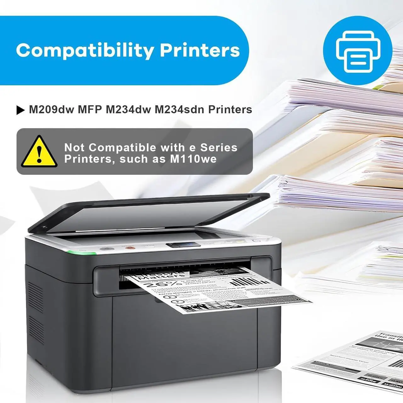 Alt view image 2 of 6 - 134A W1340A Black Toner Cartridge Replacement for 134A 134X W1340A W1340X Toner for M209dw M234sdn M234dw M234sdw M211d M211dw M233dw M233sdn M233sdw M236d M236dw M236sdn M236sdw Printer | 2-Pack