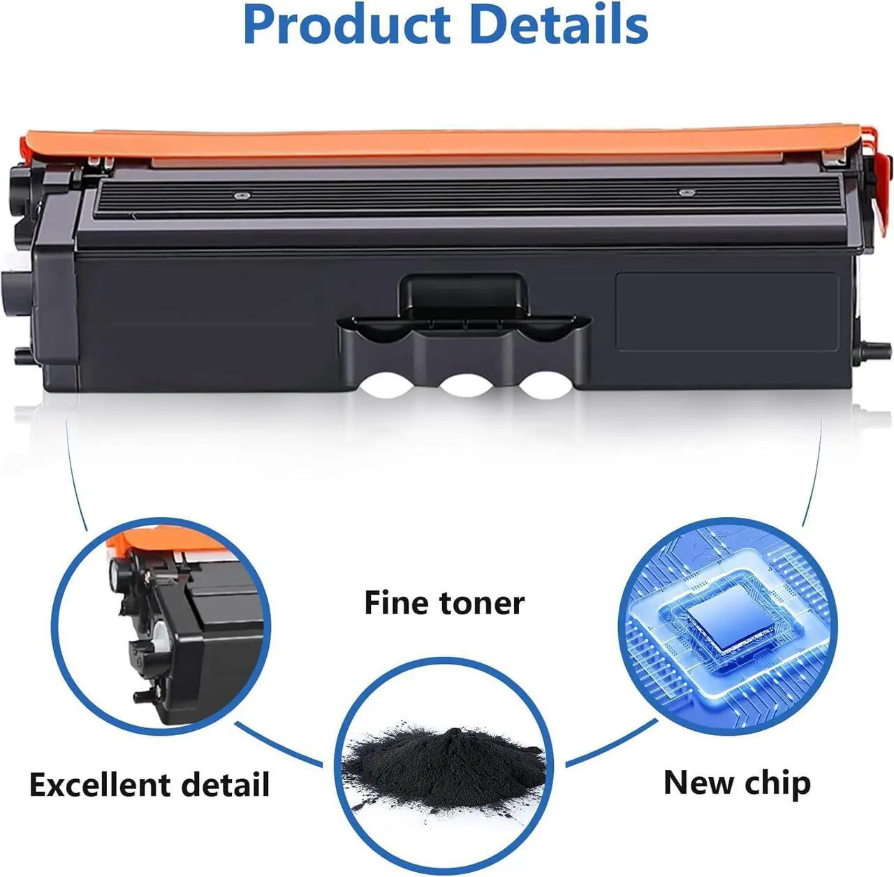 Alt view image 4 of 7 - TN433BK TN 433 Toner Replacement for Brother TN433BK High Yield, Comaptible with MFC-L8900CDW Toner HL-L8360CDW HL-L8360CDWT HL-L8260CDW HL-L9310CDW MFC-L9570CDW Printer, TN433 Black 2 Pack