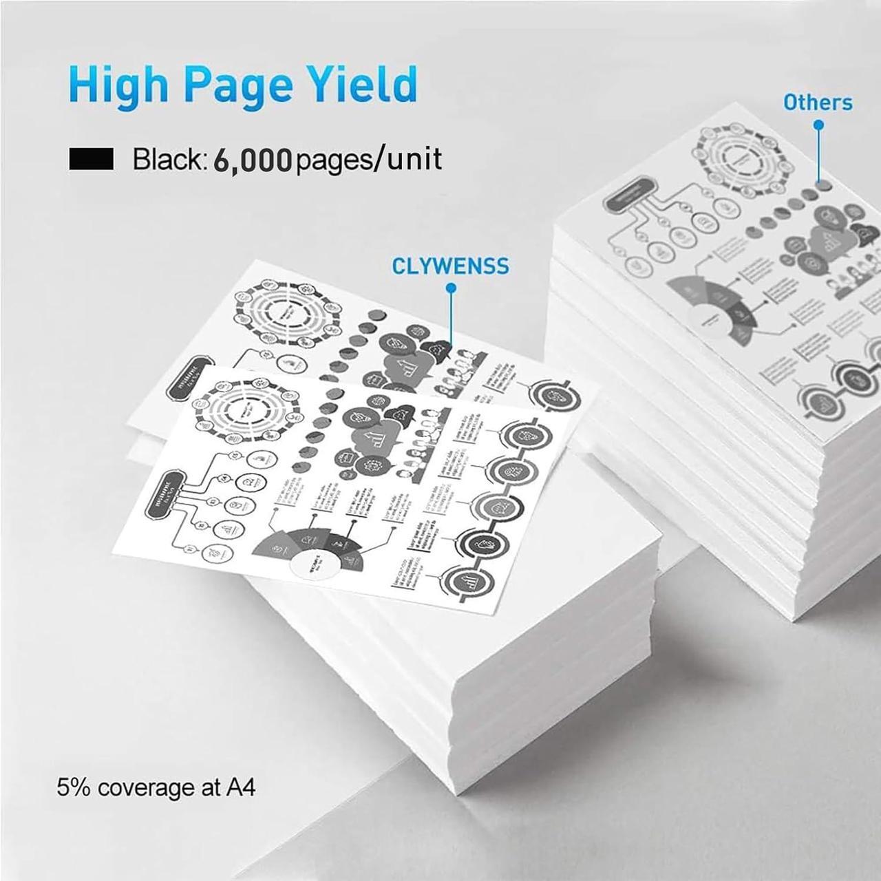 Alt view image 3 of 6 - Compatible MW558 1720 1720dn Black Toner Cartridge Replacement for Dell MW558 for Dell 1720 1720dn Printer (High Yield-6,000 Pages, 2-Pack)