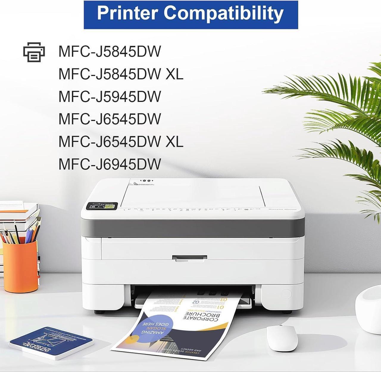 Alt view image 2 of 6 - LC3037 LC3037XXL Super High-Yield Ink Cartridges Replacement for Brother LC3037 XXL LC3037BK LC3037C LC3037M LC3037Y Ink Cartridges for MFC-J5845DW MFC-J5945DW MFC-J6545DW MFC-J6945DW Printer, 4 Pack