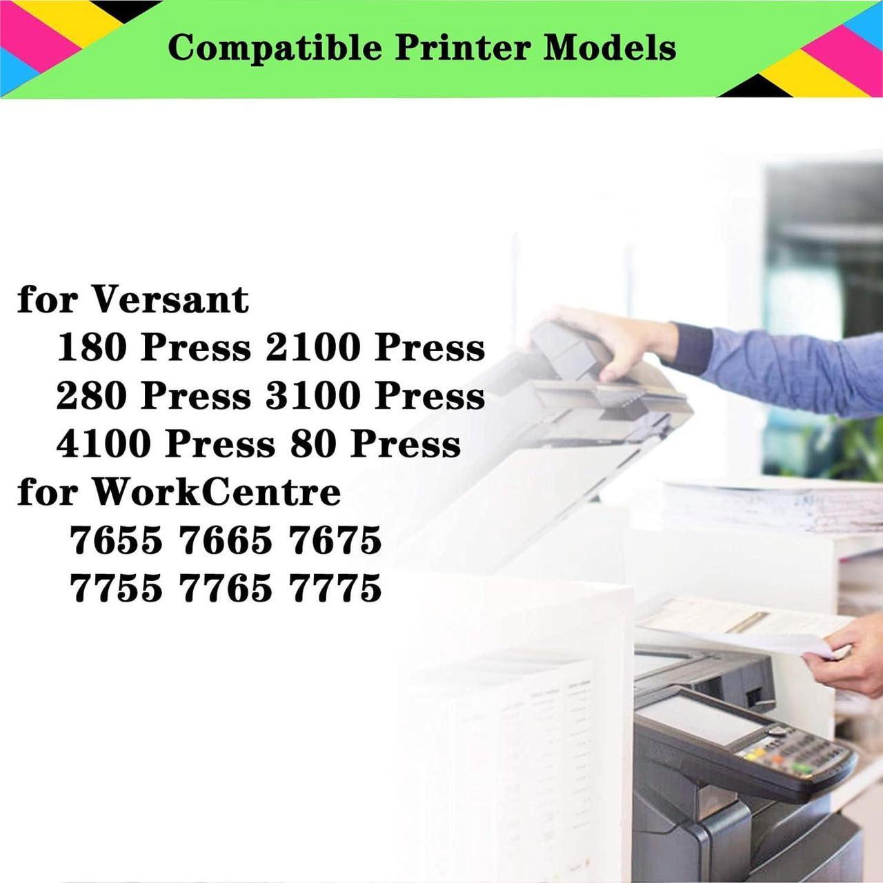 Alt view image 2 of 7 - 008R12990 Waste Toner Container Compatible for Xerox Versant 180 2100 280 3100 4100 80 Press for WorkCentre 7655 7665 7675 7755 7765 7775 Printer, High Yield 50,000 2Pack