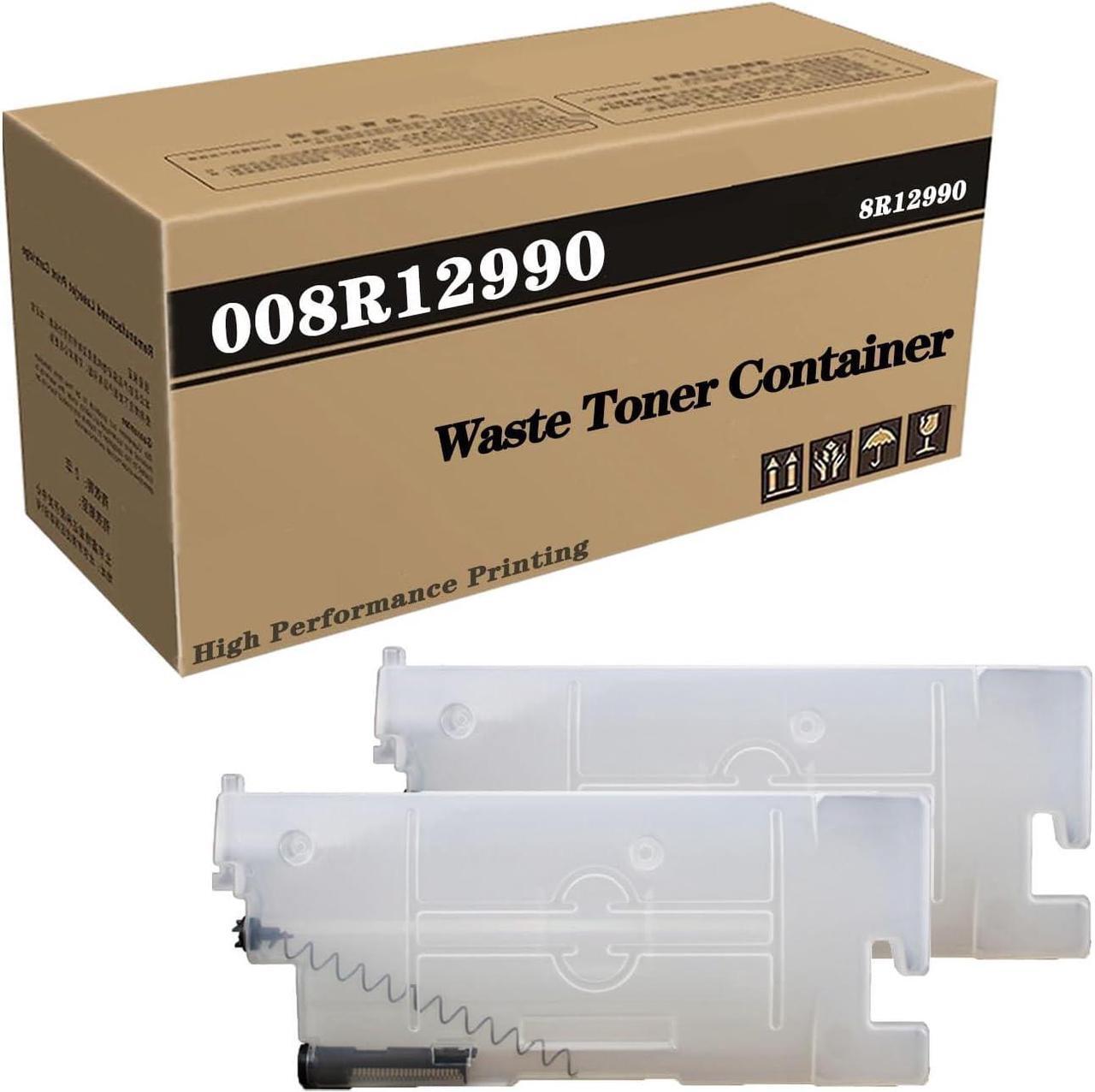 Main image of 008R12990 Waste Toner Container Compatible for Xerox Versant 180 2100 280 3100 4100 80 Press for WorkCentre 7655 7665 7675 7755 7765 7775 Printer, High Yield 50,000 2Pack