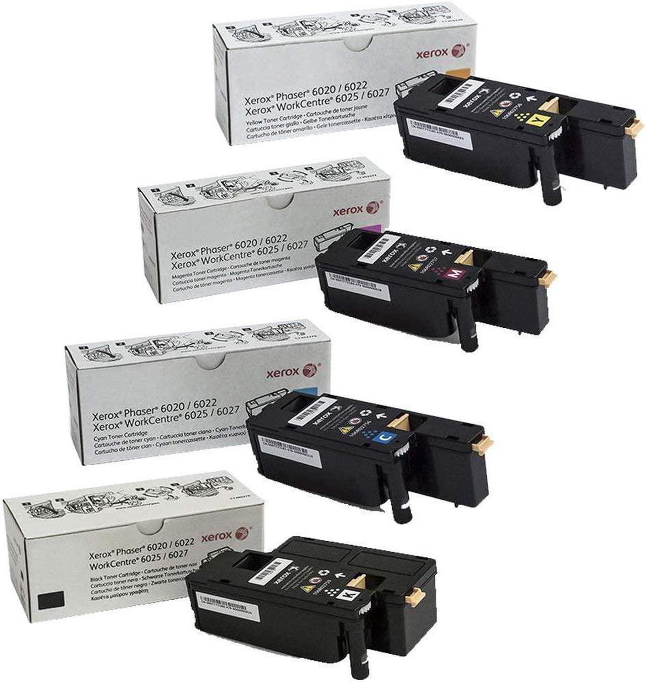 Main image of Xerox 106R02756, 106R02757, 106R02758, 106R02759 Phaser 6022 WC 6027 Standard Yield Toner Cartridge Set