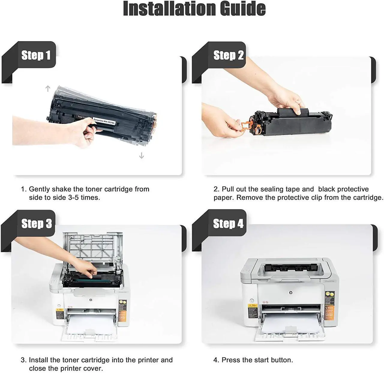 Alt view image 6 of 6 - TonerPlusUSA New Compatible CE505A 05A Black Replacement Toner Cartridge for Laser Jet P2035 P2035n P2050 P2055x P2055dn (Black, 10 Pack)