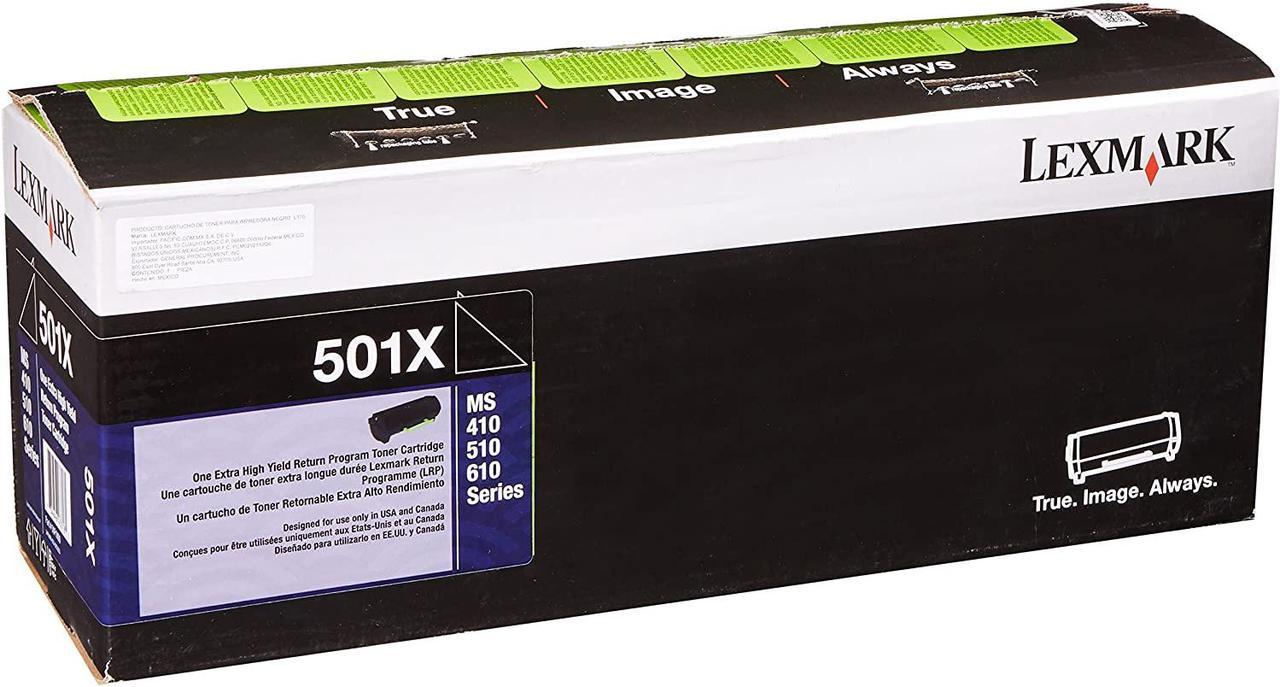 Lexmark 50F1X00 Extra High Yield Return Program Toner Black