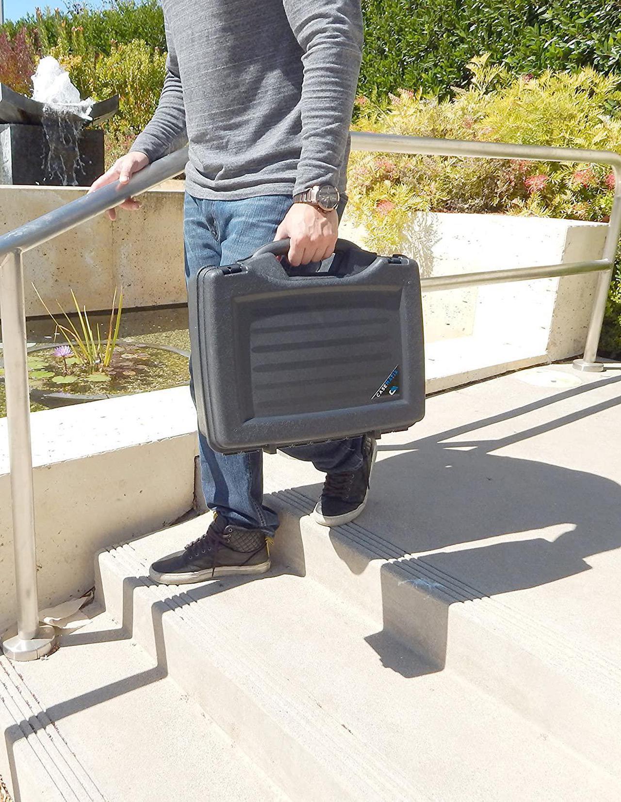 Alt view image 2 of 7 - CASEMATIX Portable Printer Carry Case Compatible with HP Officejet 250 Wireless Mobile Printer, Ink Cartridges and Power Cable