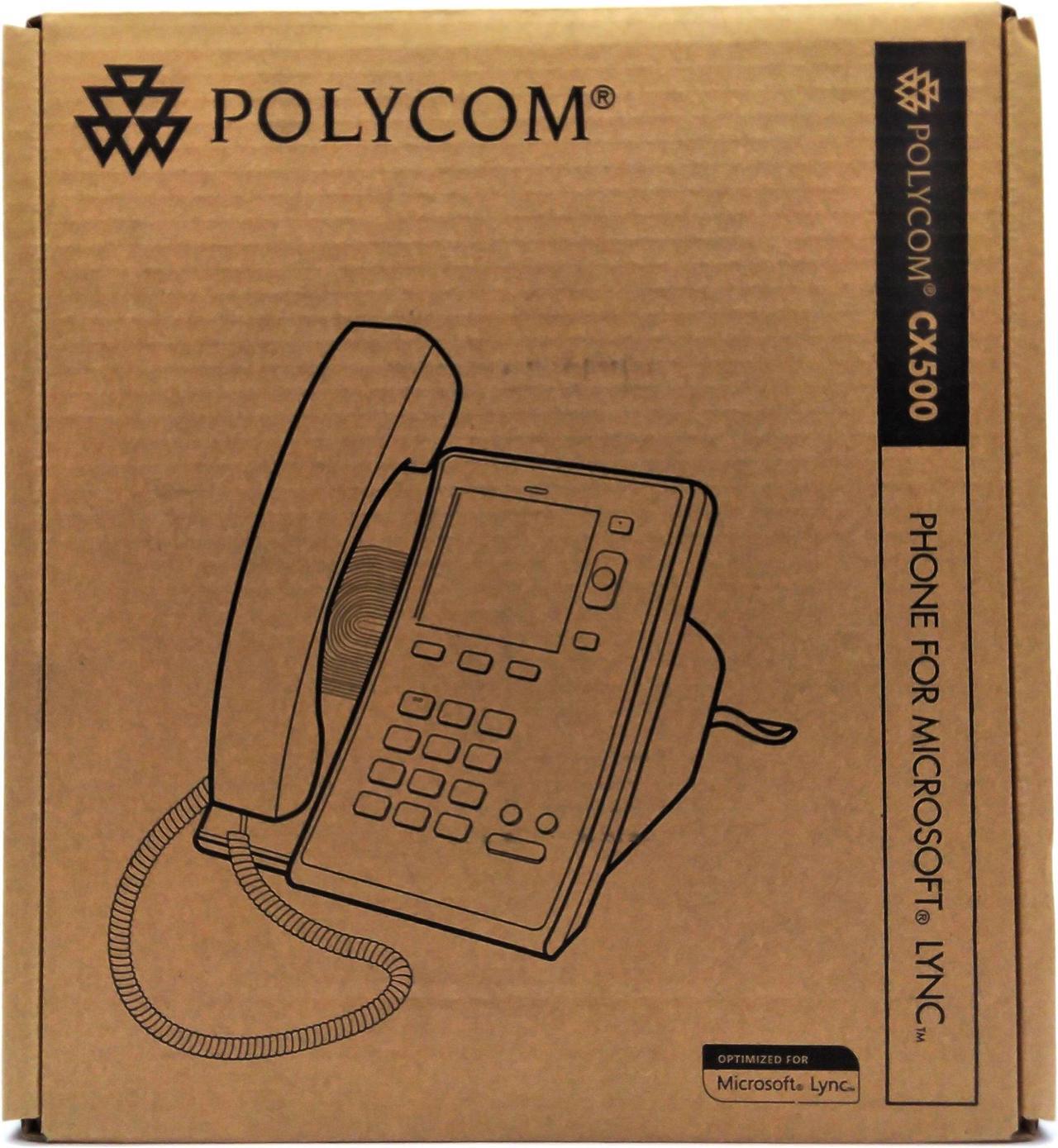 Alt view image 7 of 7 - Polycom CX500 Desktop Office IP VoIP Phone Wall Mountable 2200-44300-025