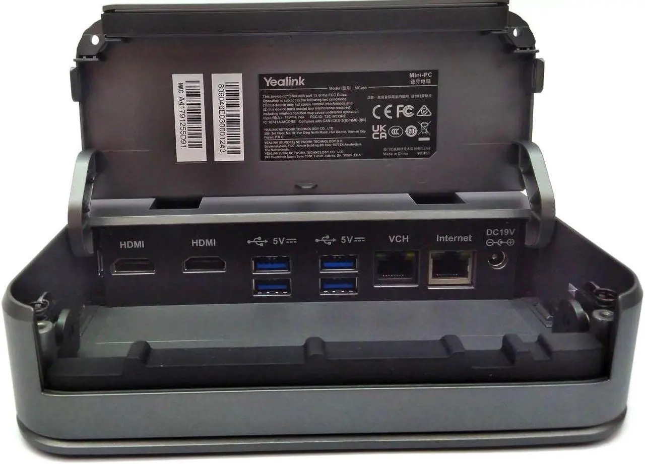 Alt view image 7 of 7 - Yealink Mcore Mini PC with MTouch 11 Control Panel Microsoft Teams Rooms System