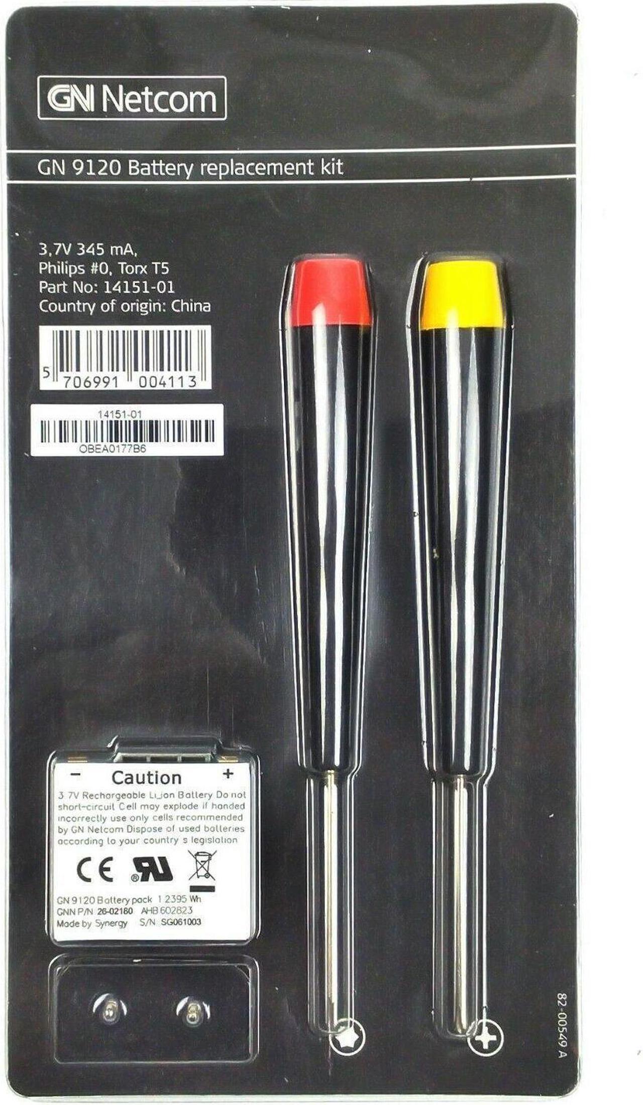 Alt view image 2 of 5 - New Battery Replacement Kit for Jabra GN 9120 Wireless Headset (GN Netcom)