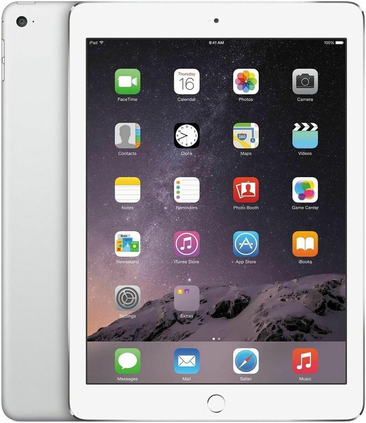 Alt view image 2 of 2 - Apple iPad Air 2 64GB, Wi-Fi + 4G Unlocked (MH2N2LL/A) - Silver
