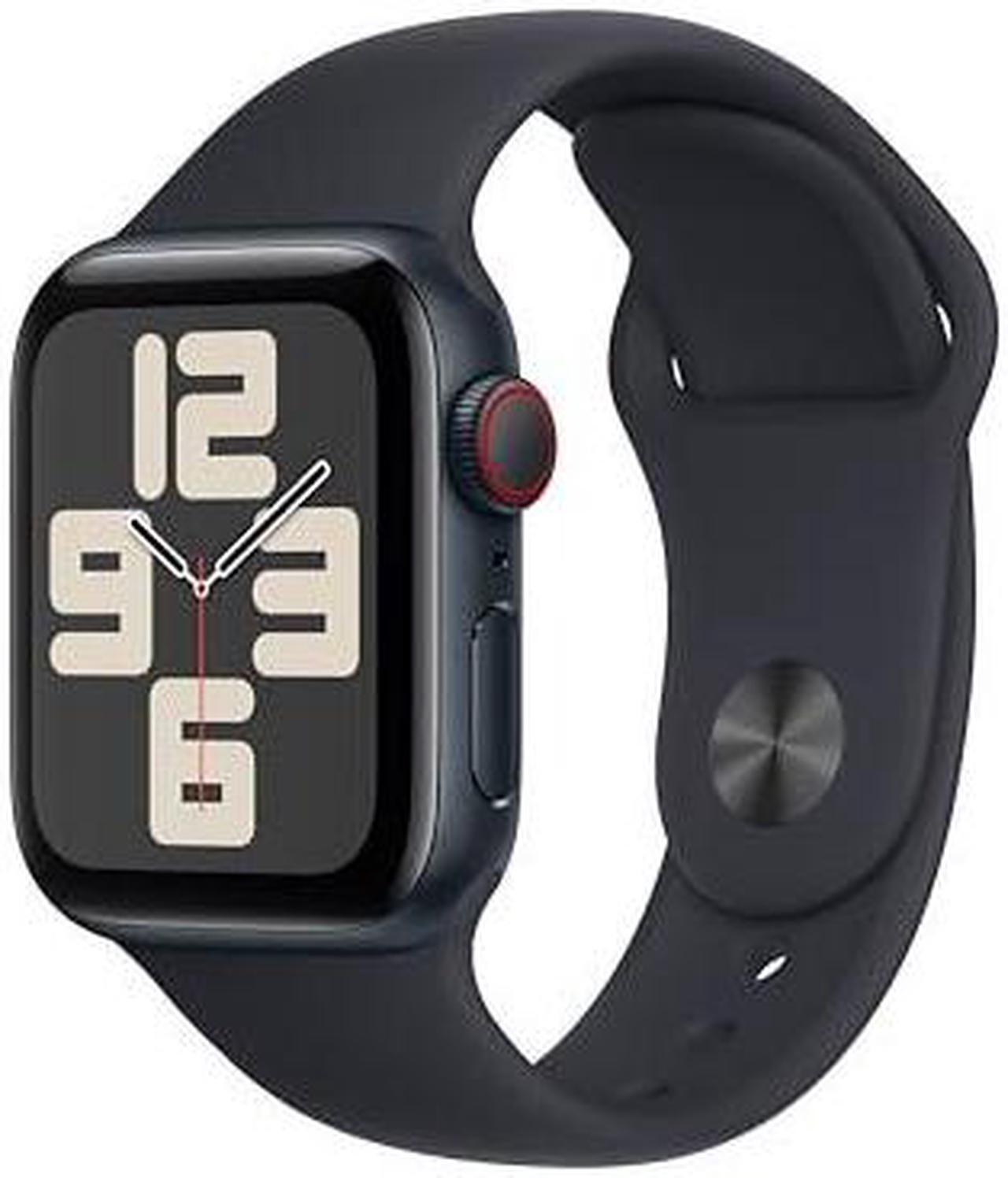 Main image of Apple Watch SE 2nd Generation 40mm GPS + Cellular Unlocked - Midnight Aluminum Case - Midnight Sport Band (2022) - Good Condition
