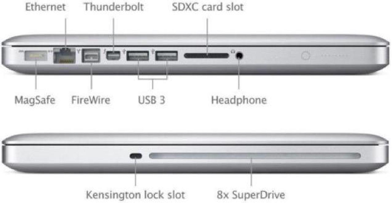 Alt view image 3 of 4 - Apple MacBook Pro Laptop Core i5 2.5GHz 4GB RAM 500GB HDD 13" Silver MD101LL/A (2012) - Good Condition