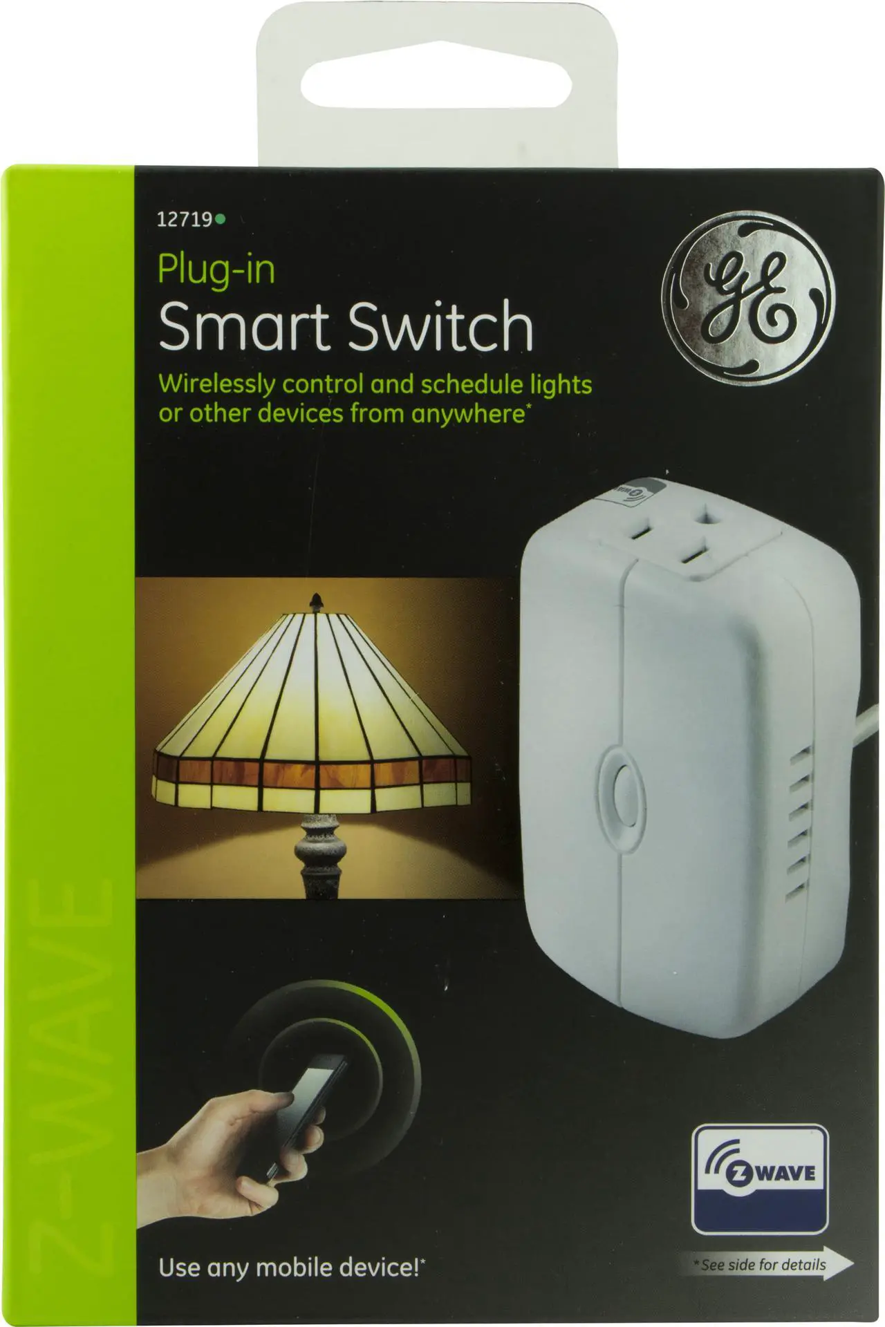 Alt view image 4 of 11 - GE Z-Wave White Indoor On/Off Plug-In Module (12719 )