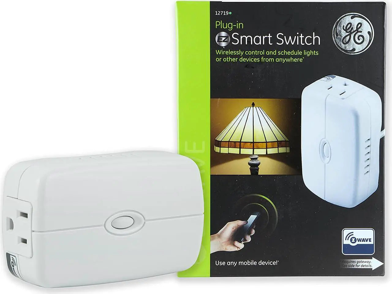 Alt view image 2 of 11 - GE Z-Wave White Indoor On/Off Plug-In Module (12719 )