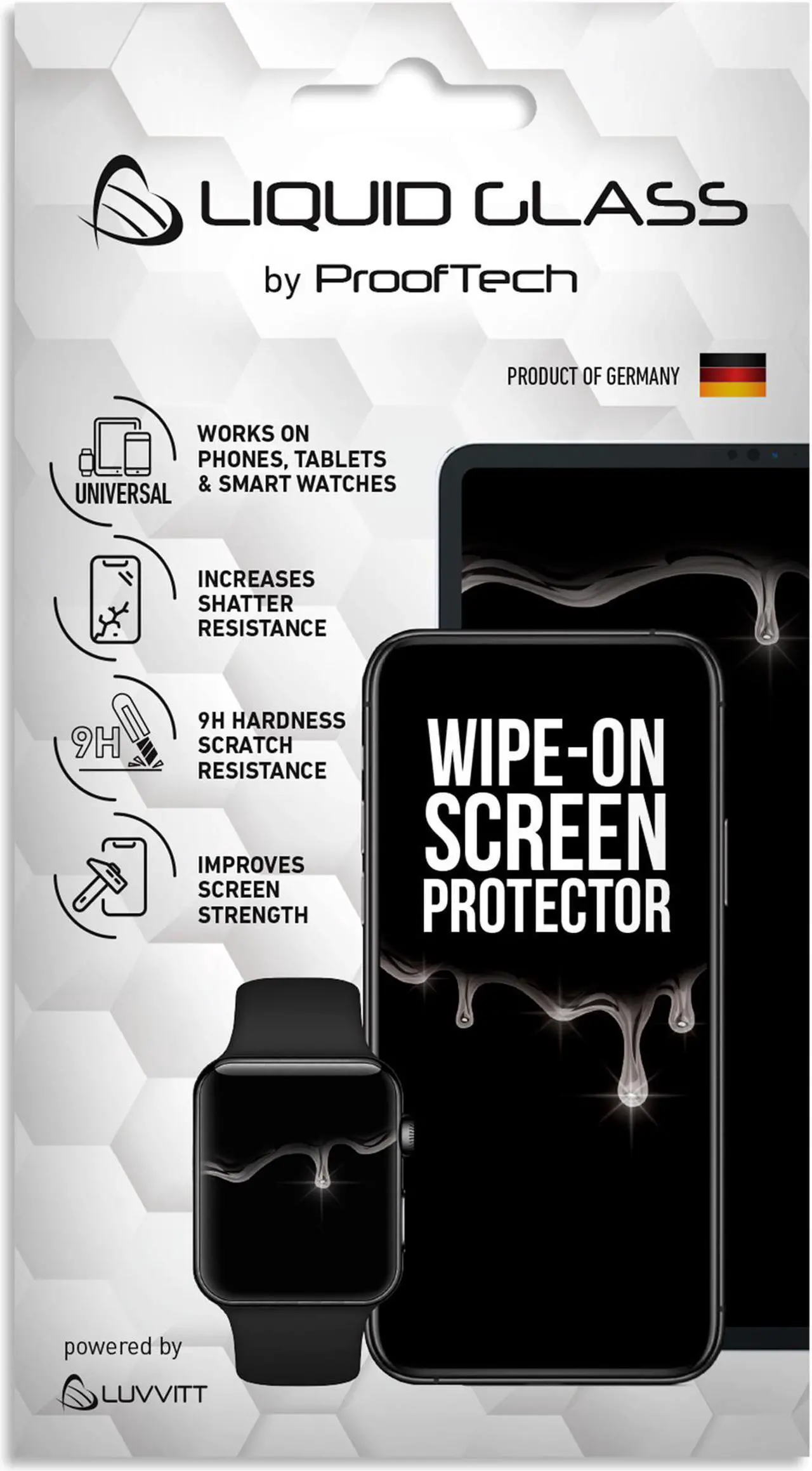 Alt view image 2 of 7 - luvvitt liquid glass screen protector for all phones tablets watches apple samsung lg iphone ipad galaxy s20 s10 s9 note 10 11 plus ultra pro max nano hi-tech protection