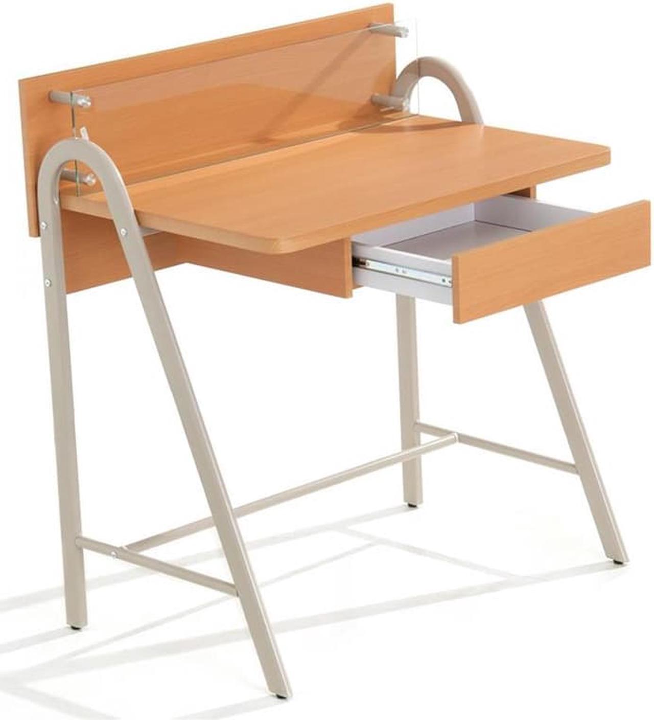 Alt view image 4 of 5 - ProHT Home Office Modern Compact Computer Desk, Beech, 05002