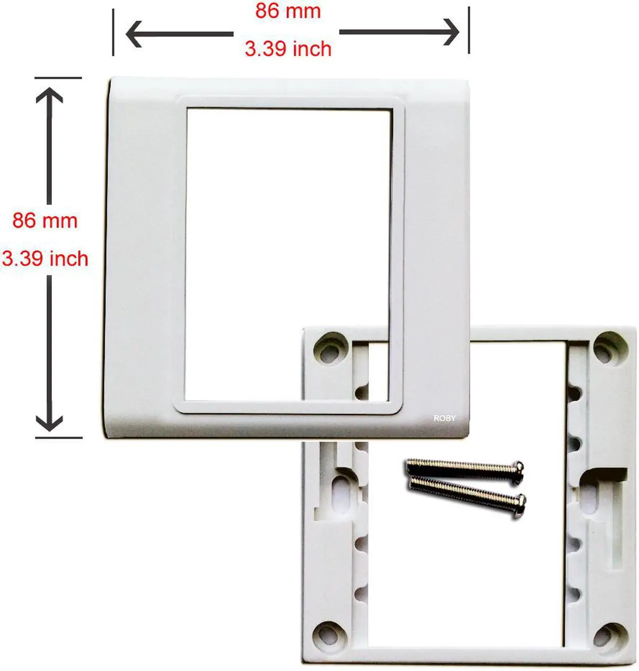 Alt view image 3 of 3 - 3 RJ45 Cat5e Cat6 Network Ethernet Keystone Modules Information Wall Plate Cover Wall Mount Faceplate Socket Plug Port