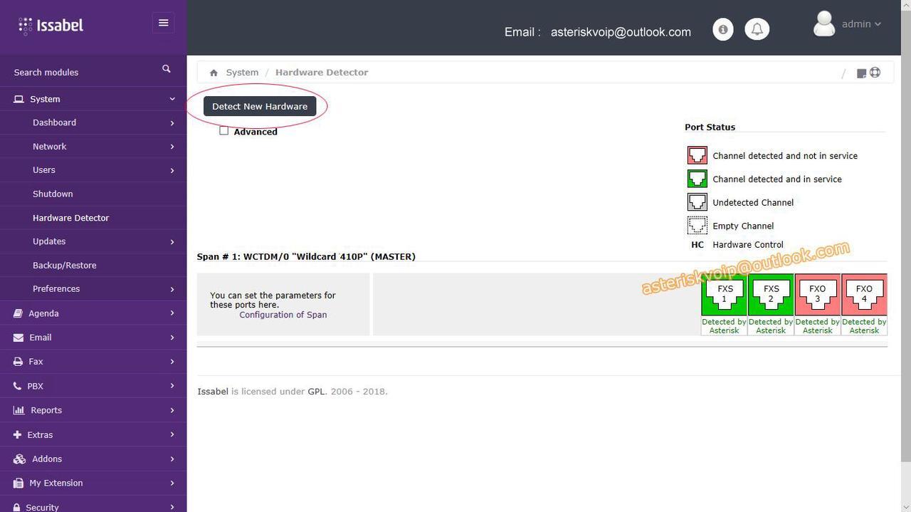 Alt view image 5 of 5 - VoIP PBX with 2 FXO +2 FXS interface,Software : Issabel ,IP Phone Appliance,Asterisk PABX VoIP Exchange Home Office Hotel Business VoIP Telephone System