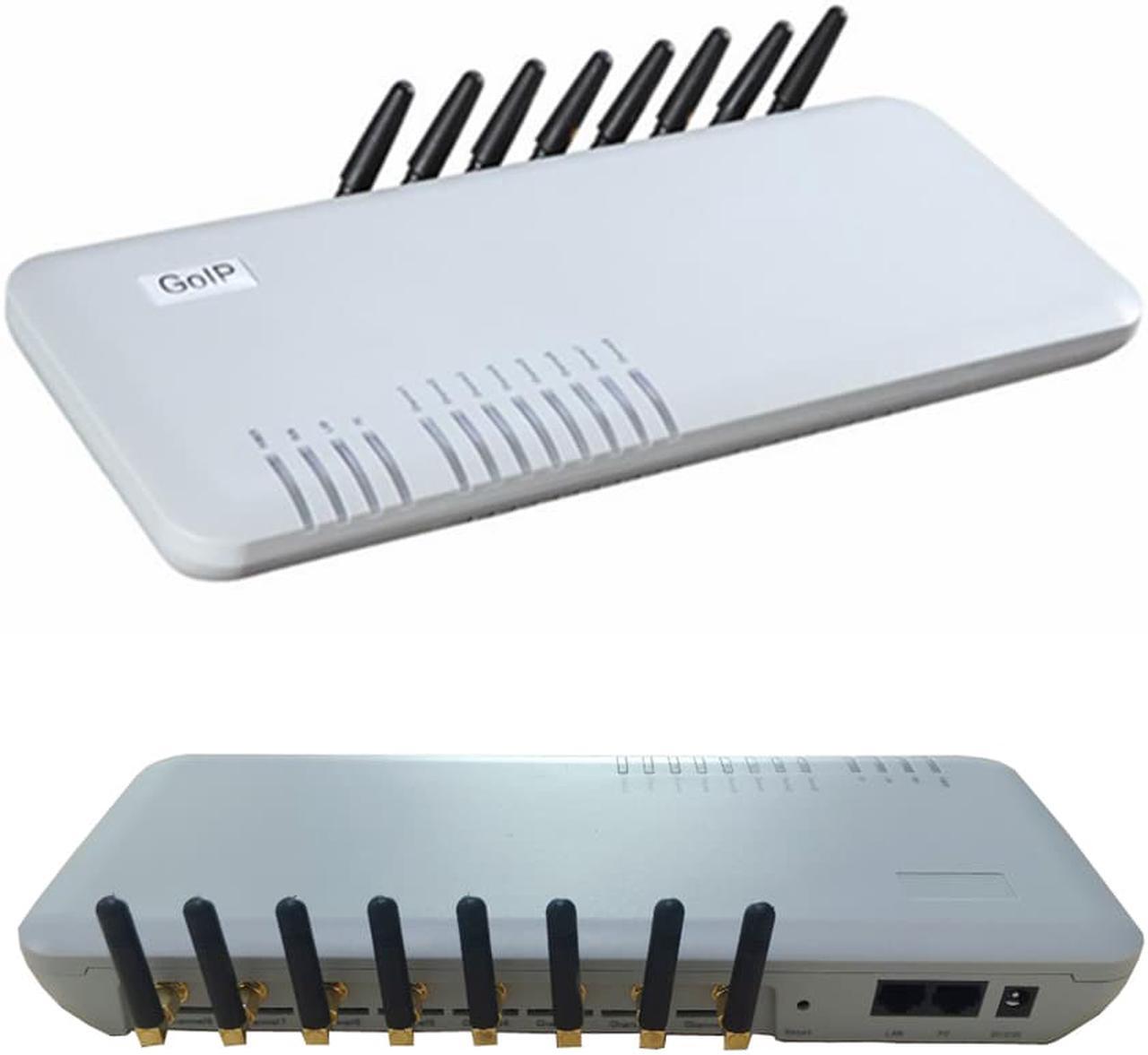 Main image of GoIP-8 8 SIM Channels VoIP GSM Gateway IMEI change Bulk SMS For Asterisk SIP PBX,VoIP SIP Gatway GSM VoIP Phone Adaptor
