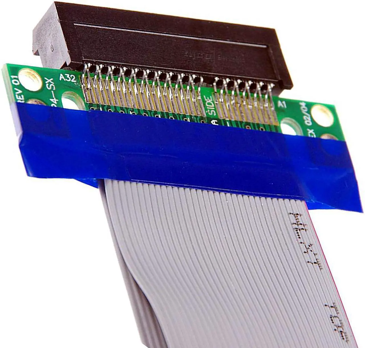 Alt view image 4 of 4 - PCI Express(PCI-E) 4x Riser Cable Extender Extension Cable for 1U 2U Small Case, Flex Flexible cable PCIe 4x