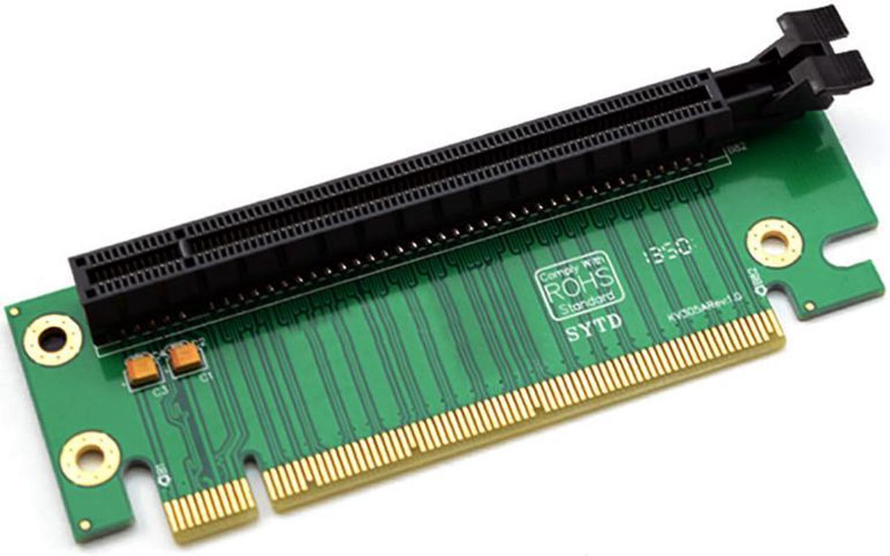 Alt view image 3 of 4 - PCIe Adapter Riser Card 90 Degree Right Angle PCIe Adaptor PCI-E convertor Card PCI Express  (PCIe) 16x