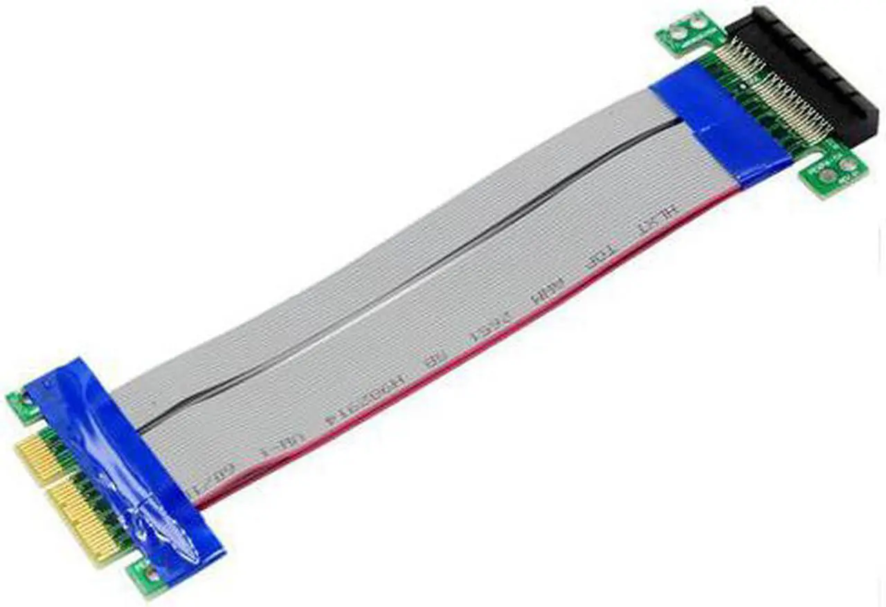 Main image of PCI Express(PCI-E) 4x Riser Cable Extender Extension Cable for 1U 2U Small Case, Flex Flexible cable PCIe 4x