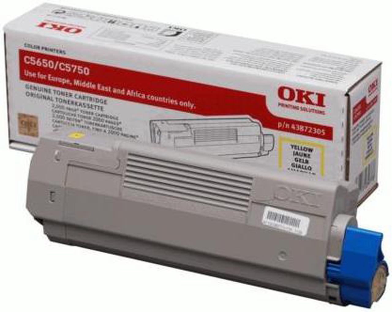 Oki 43872305 Toner yellow, 2K pages @ 5% coverage