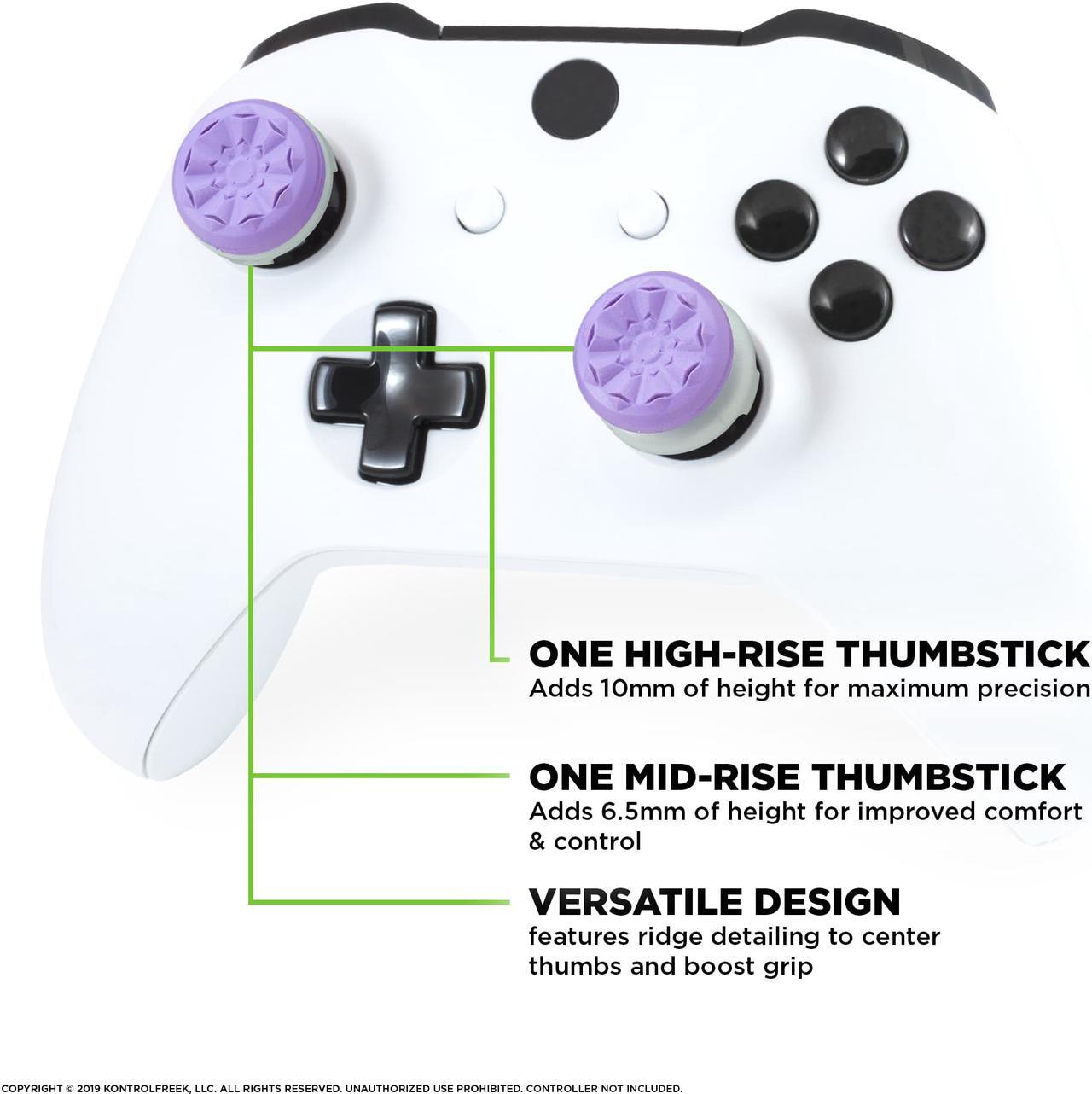 Alt view image 7 of 13 - FPS Freek Galaxy Thumbsticks for Xbox One - Purple/Gray