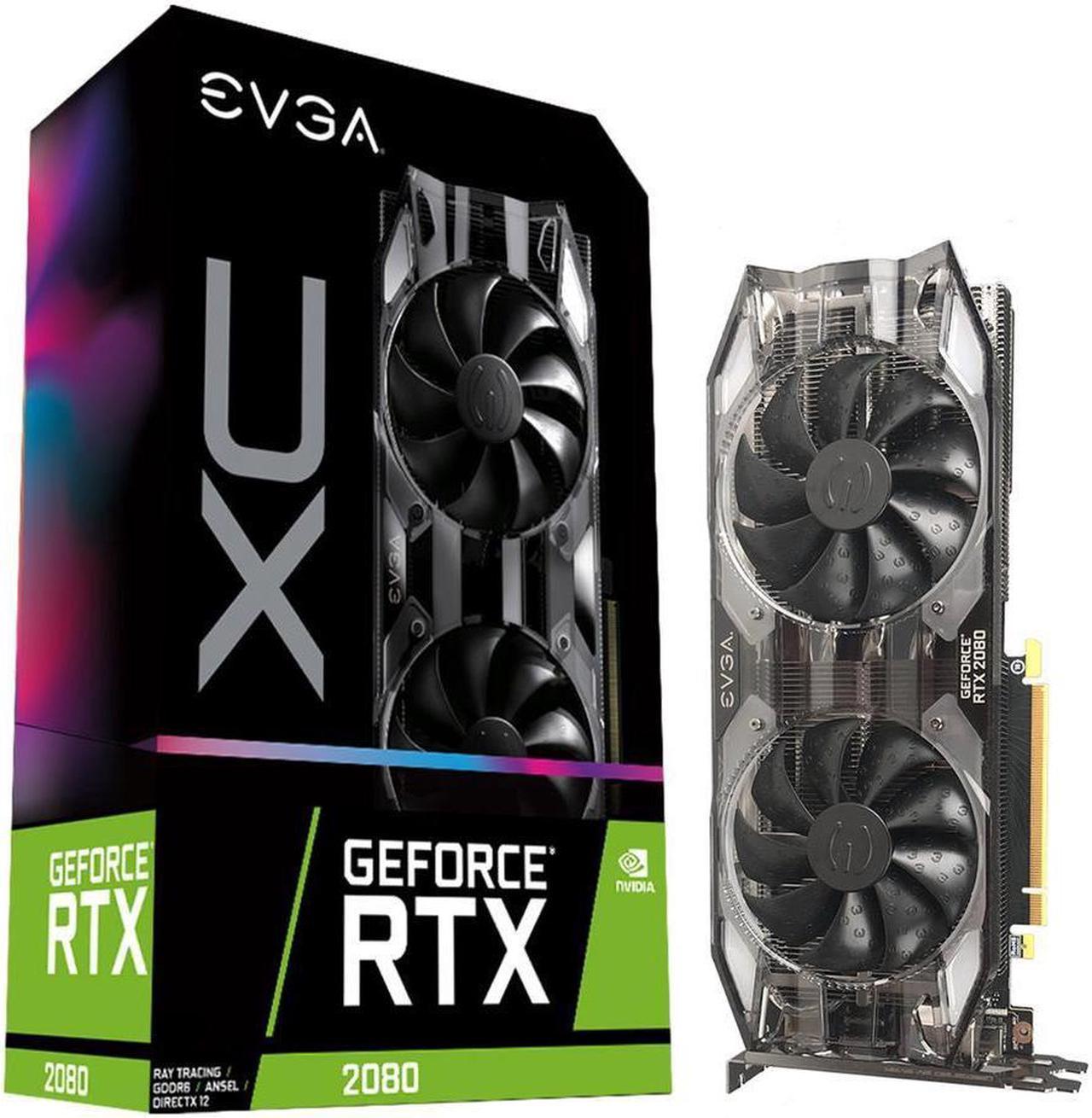 EVGA GeForce RTX 2080 XC ULTRA GAMING, 8GB GDDR6, Dual HDB Fans & RGB Graphics Card 08G-P4-2183-KR