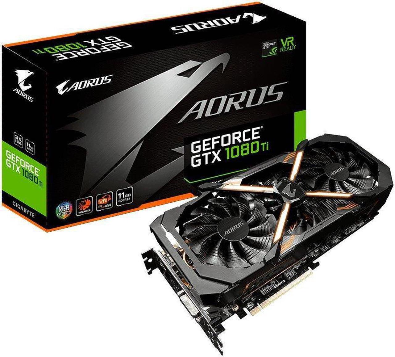 Alt view image 5 of 5 - Refurb Gigabyte AORUS GeForce GTX 1080 Ti 11GB Graphic Cards GV-N108TAORUS-11GD