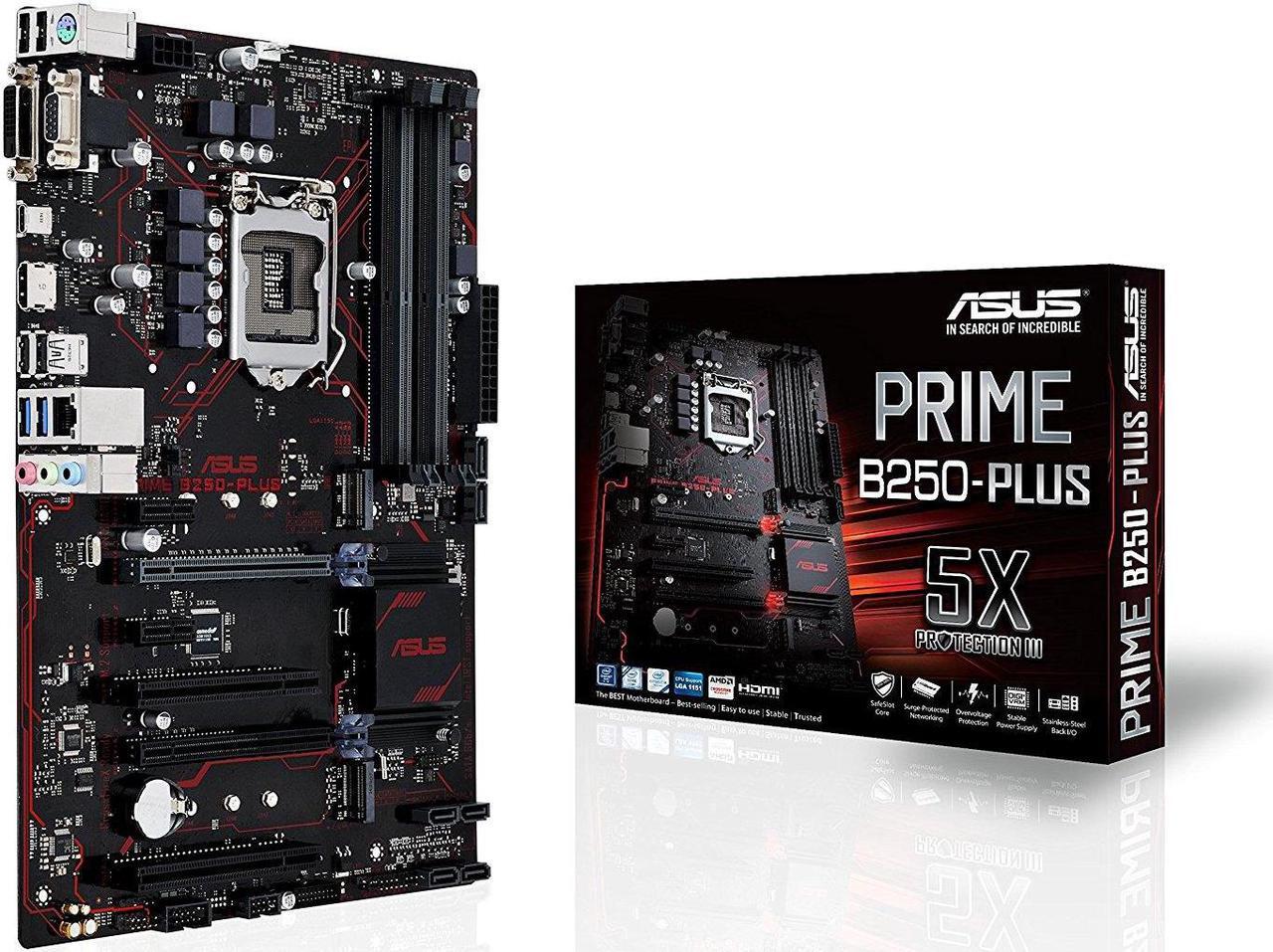 ASUS PRIME B250-PLUS LGA1151 DDR4 HDMI VGA M.2 B250 ATX Motherboard